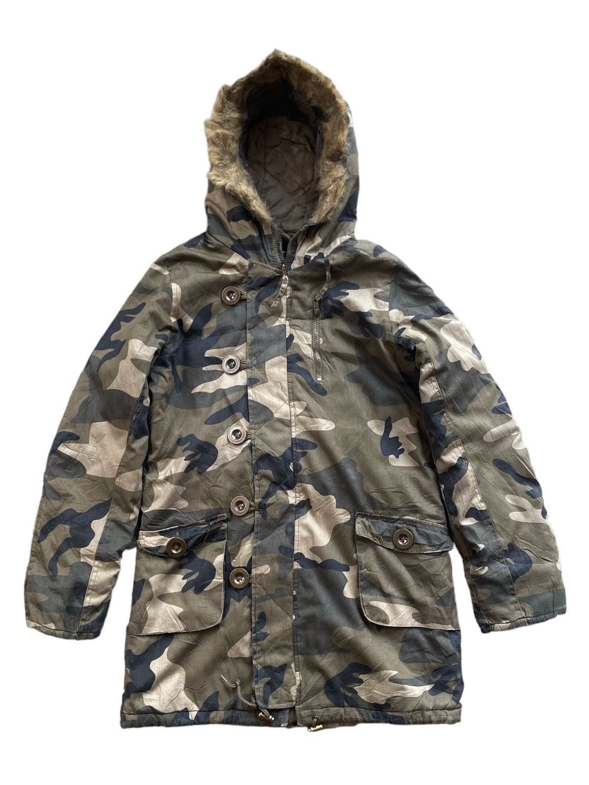 If Six Was Nine × Japanese Brand × Le Grande Bleu (L.G.B.) Vintage Dosoh Fur Parka Jacket ifsixwasnine style Size US M / EU 48-50 / 2 - 1 Thumbnail