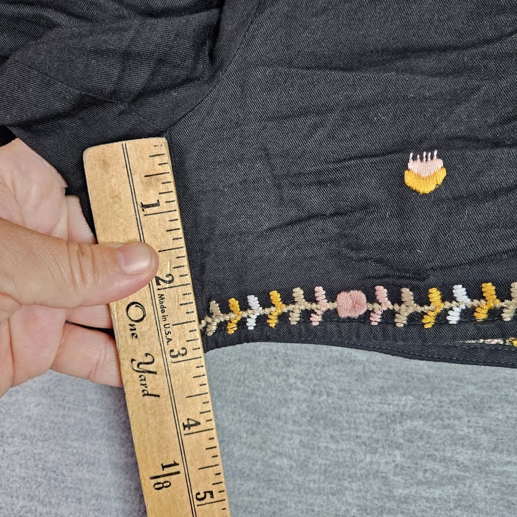 Madewell Madewell Shorts Size S Black Embroidered Springtime Pull-On Women's Size 28" / US 6 / IT 42 - 5 Thumbnail