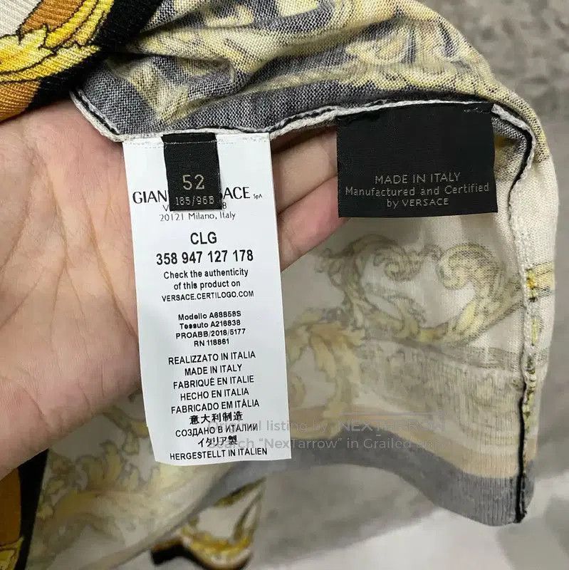 Versace Versace Multicolor Long Sleeve Pullover . Size US M / EU 48-50 / 2 - 7 Thumbnail