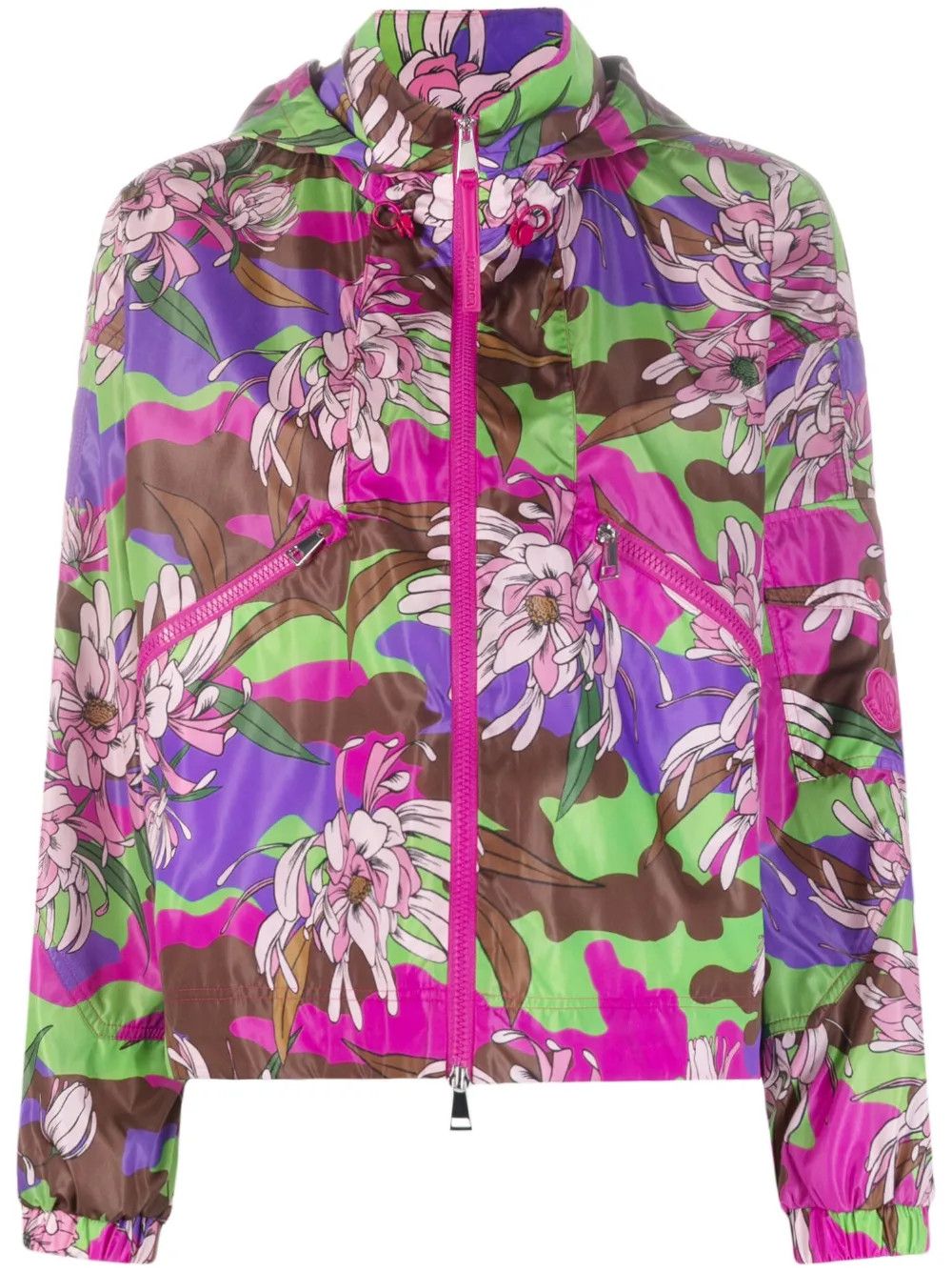 Moncler o1y1125 Hooded Jacket in Multicolor Size S / US 4 / IT 40 - 1 Thumbnail