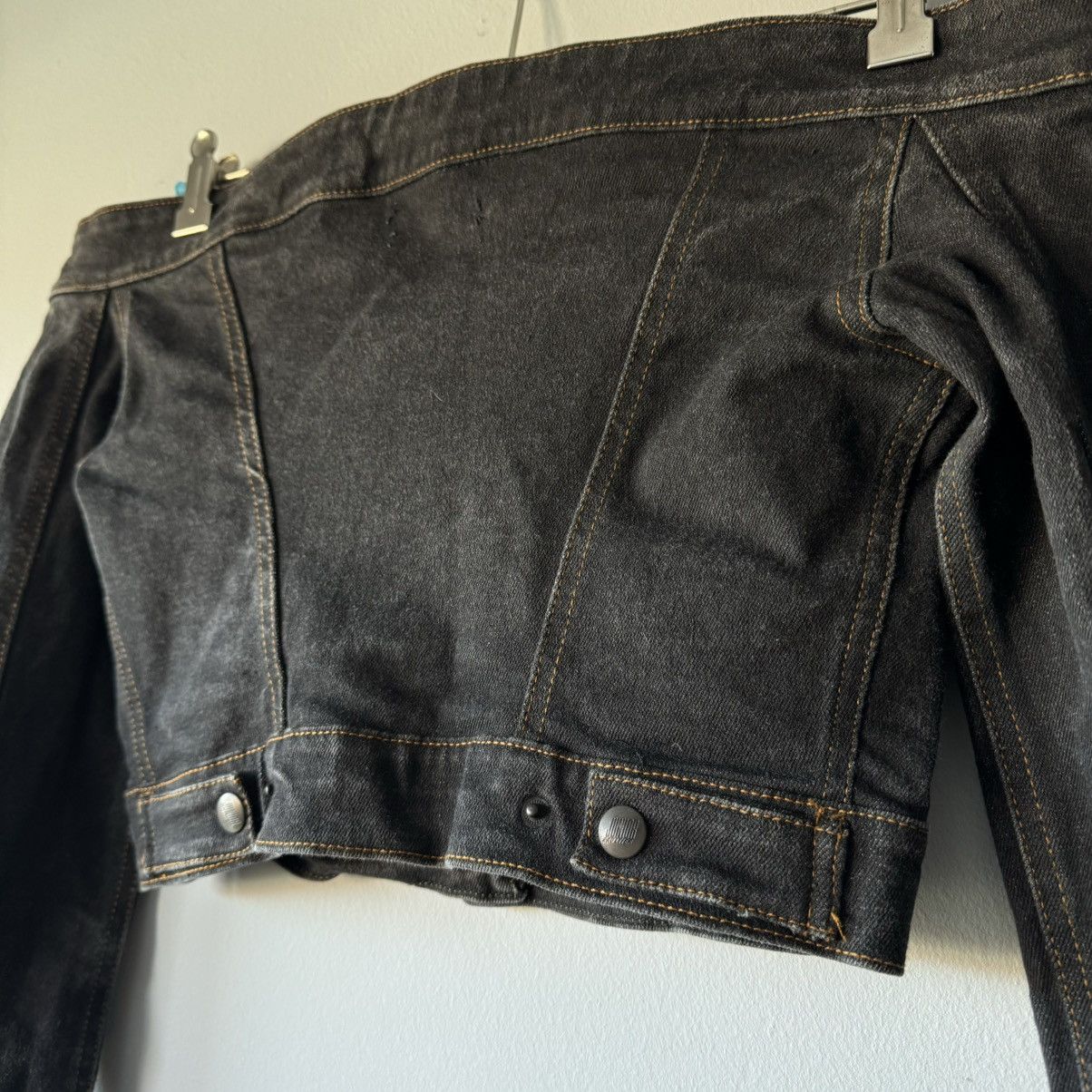 Jean Paul Gaultier Vintage 90s Gaultier Junior Off Shoulder Jacket Denim Top Size M / US 6-8 / IT 42-44 - 4 Thumbnail