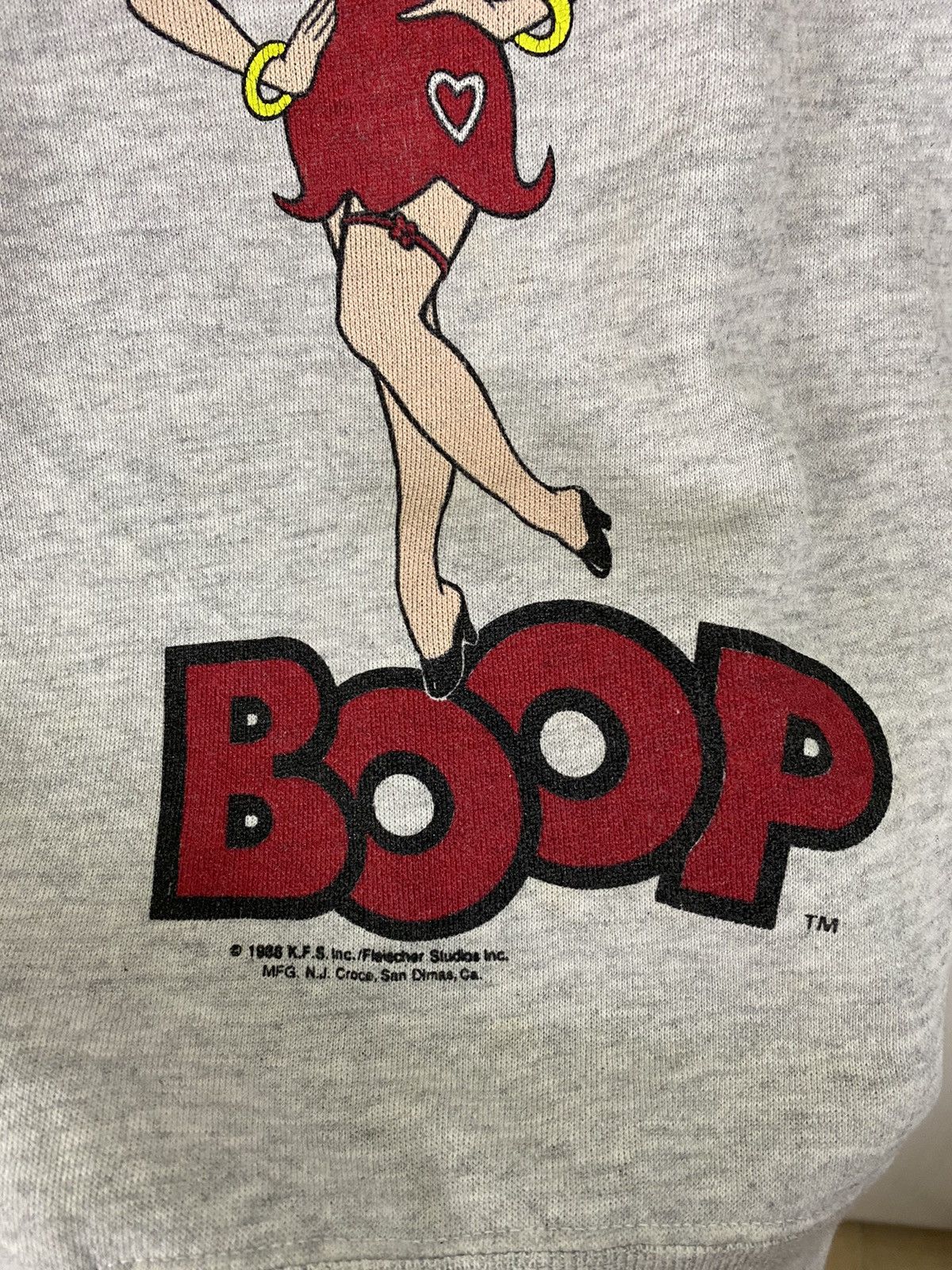 Cartoon Network × Vintage Vintage 80s Betty Boop Sweatshirt Size US S / EU 44-46 / 1 - 4 Thumbnail