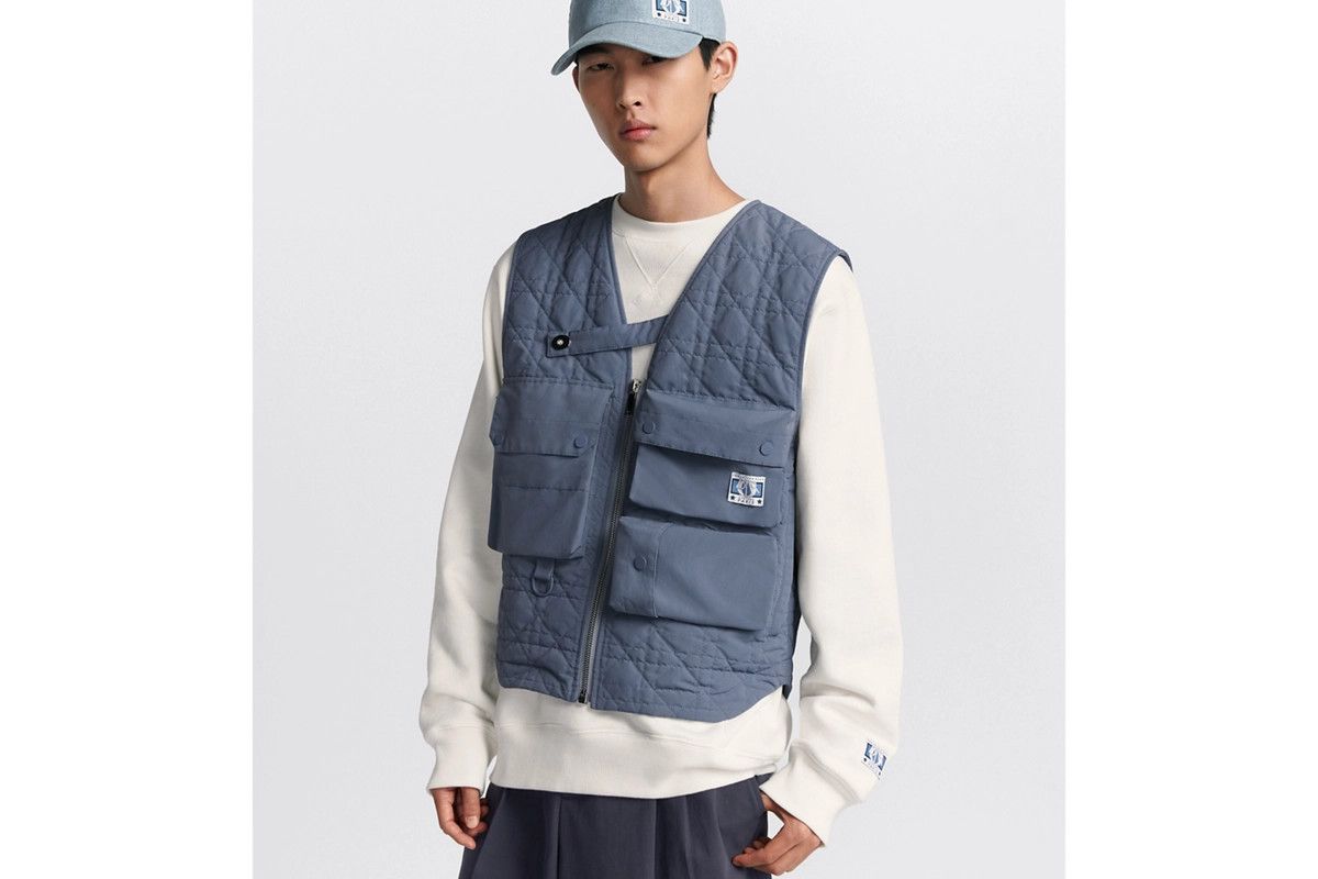 Dior o1bcso1str0226 Cannage Vest in Blue Size US M / EU 48-50 / 2 - 4 Thumbnail