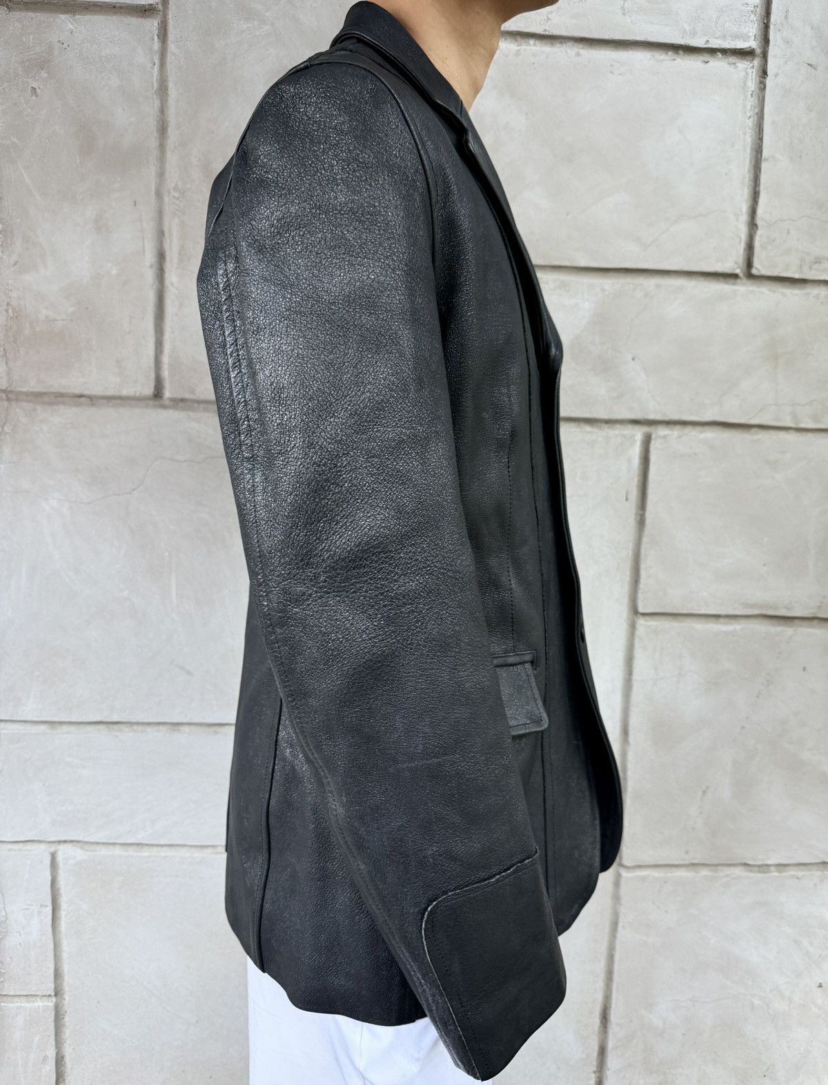 Comme des Garcons Comme Des Garcons Homme - 2007 - Pig Skin Leather Blazer Size US L / EU 52-54 / 3 - 24 Thumbnail