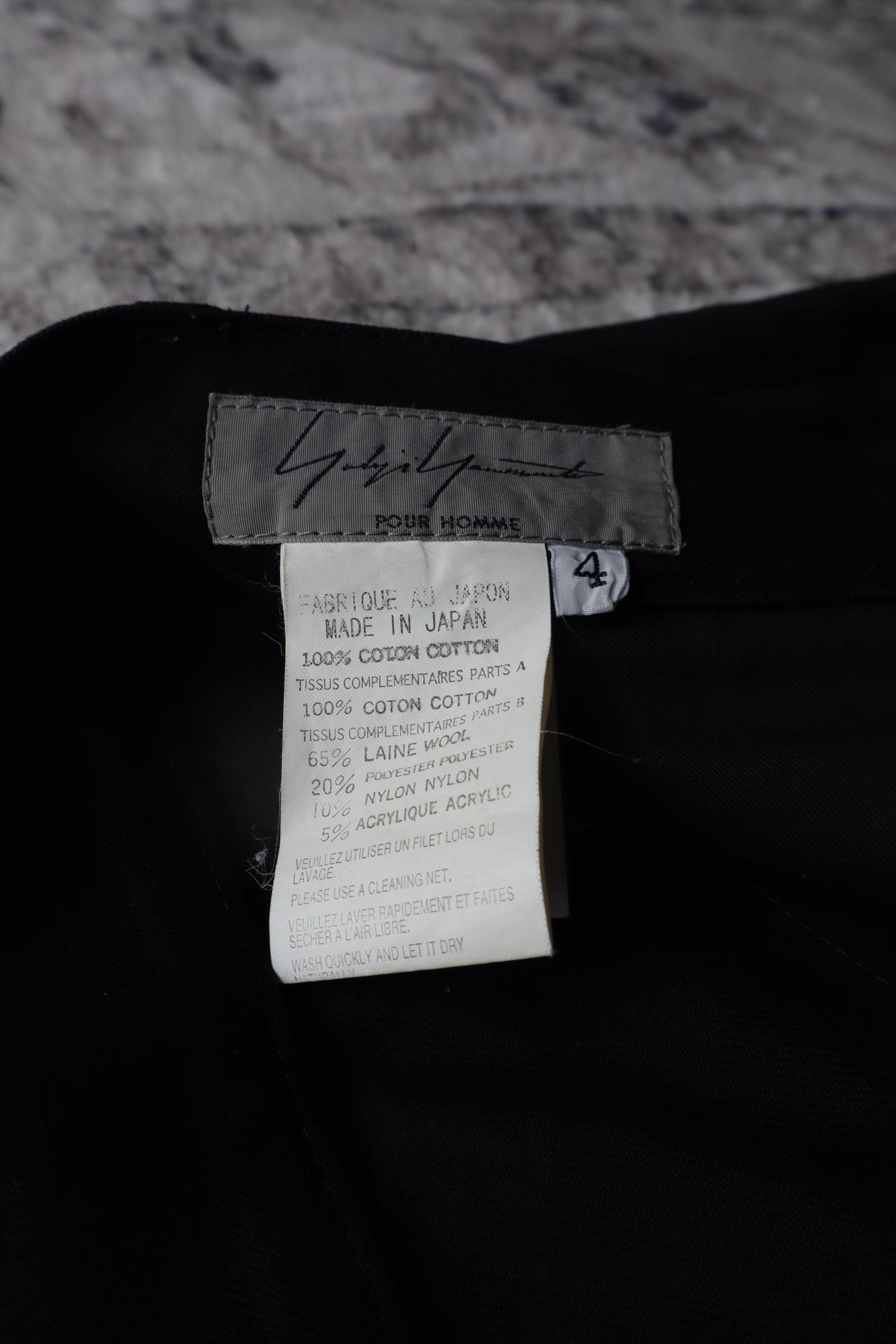 Yohji Yamamoto Yohji Yamamoto POUR HOMME Patch Pocket Cotton Pants Size US 36 / EU 52 - 10 Thumbnail