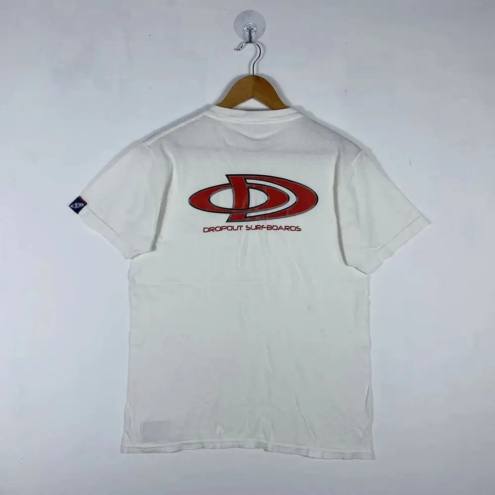 Vintage Vintage 00's DROPOUT Surfboards Big Graphic Surf Tee Size US M / EU 48-50 / 2 - 2 Thumbnail