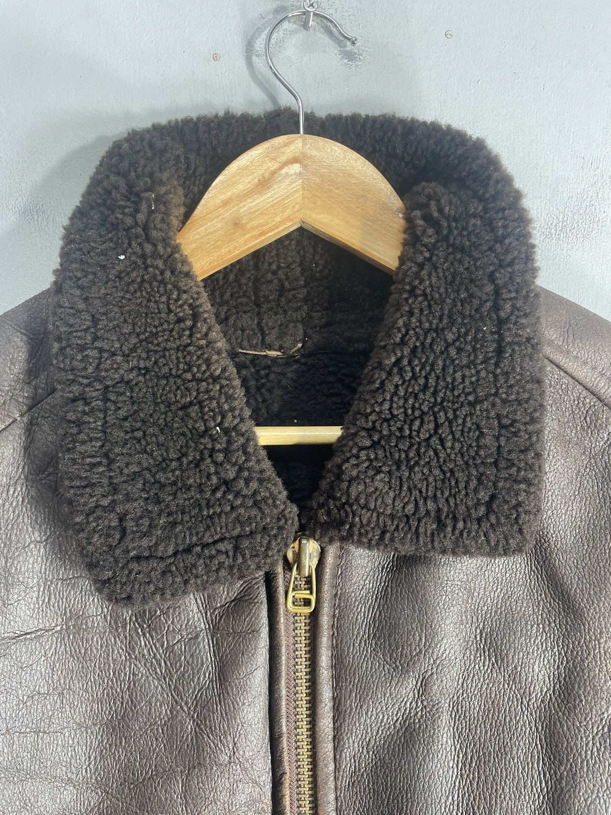 Vintage Vintage B 3 Leather Jacket Lining Sherpa Zipper Size US M / EU 48-50 / 2 - 13 Thumbnail