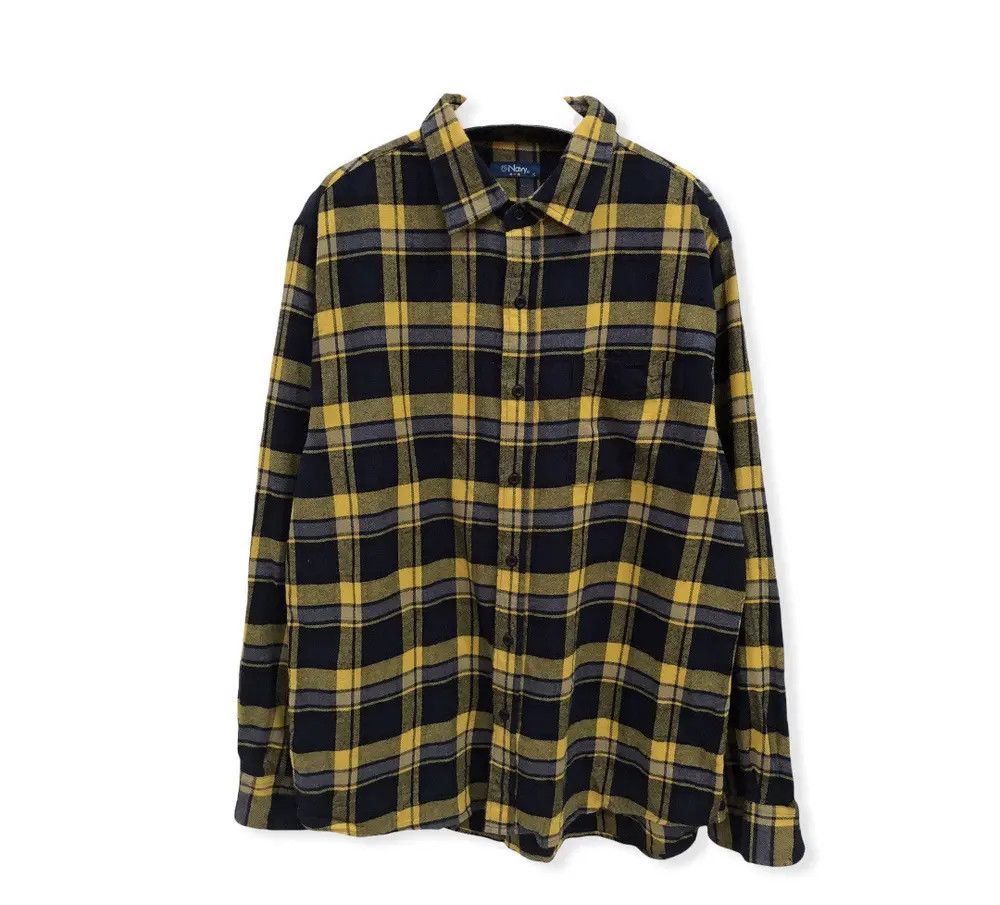 Vintage Vintage Navy Plaid Tartan Flannel Shirt 👕 Size US XL / EU 56 / 4 - 1 Thumbnail
