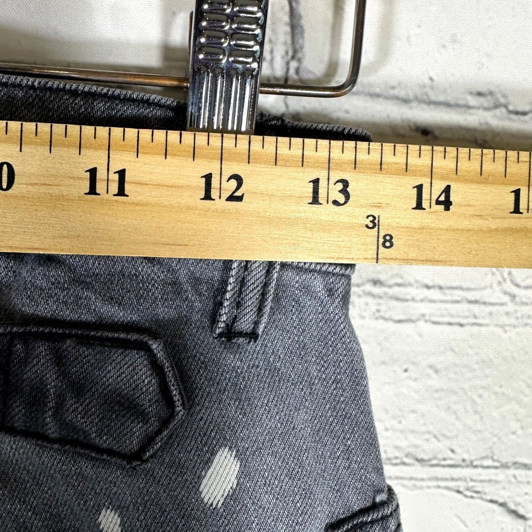 Vintage VINTAGE Sandrine Rose Wide Cargo Jeans Polka Grey Paint Splatter High Rise 27 NEW Size 27" / US 4 / IT 40 - 7 Thumbnail