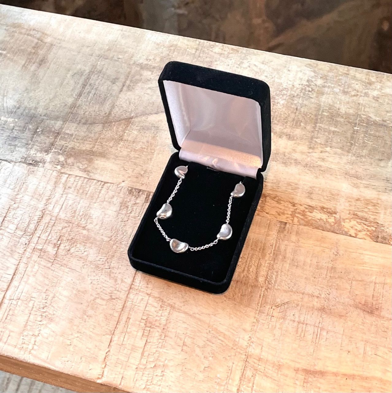 Tiffany & Co. Tiffany & Co Silver Elsa Peretti Bean 5 Station Necklace Size ONE SIZE - 6 Thumbnail