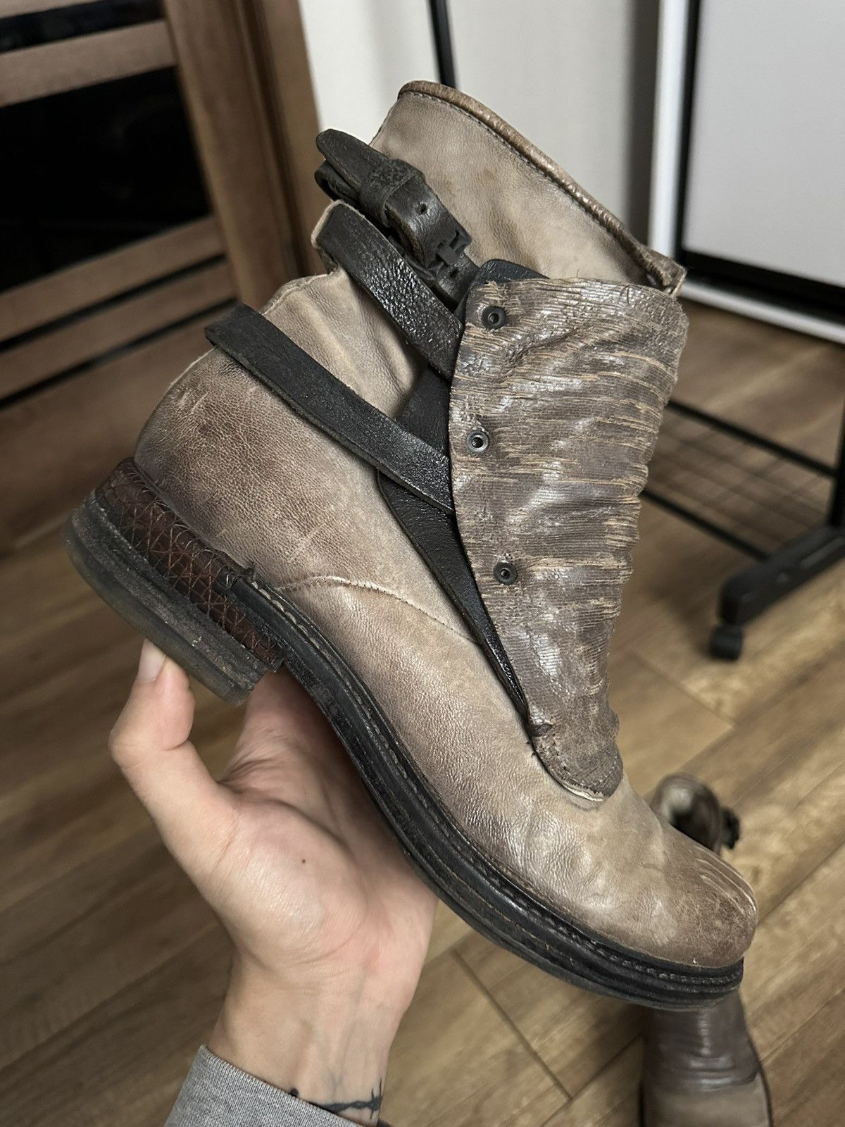 A.S.98 AS 98 Airstep Leather Boots High Top Avant Garde Size US 7 / EU 40 - 8 Thumbnail
