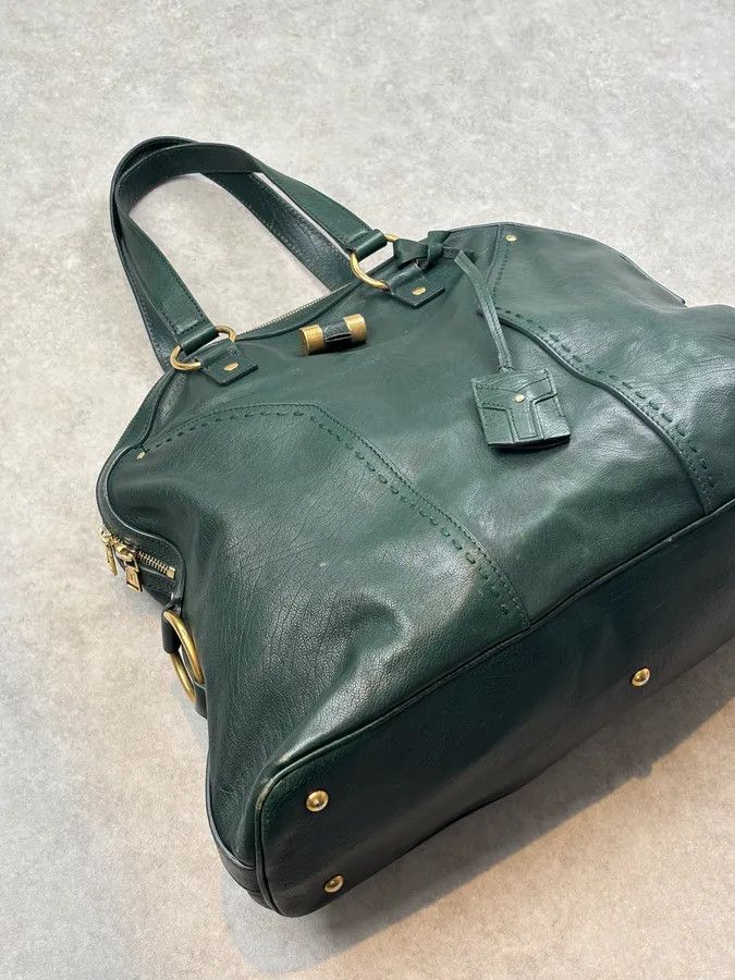 Yves Saint Laurent AW2008 Yves Saint Laurent Muse Dark Green Leather Handle Bag Size ONE SIZE - 7 Thumbnail