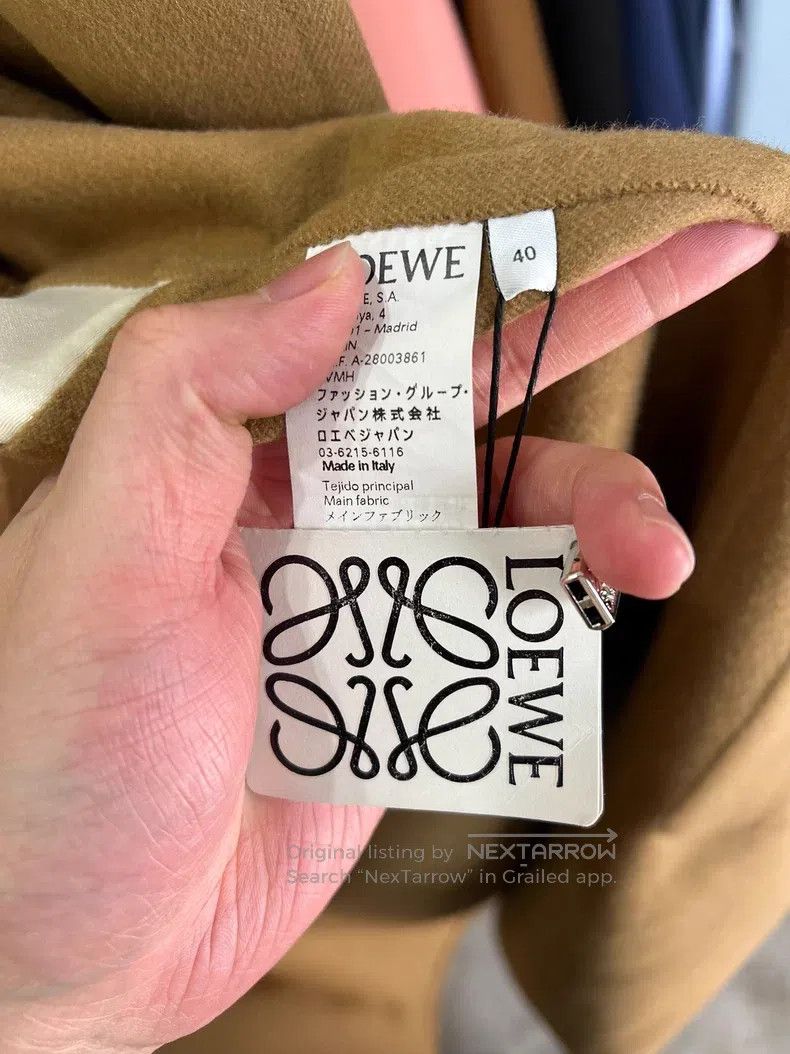 Loewe Loewe Long Woolen Coat with Loose Fit and Floral Patchwork Size S / US 4 / IT 40 - 5 Thumbnail