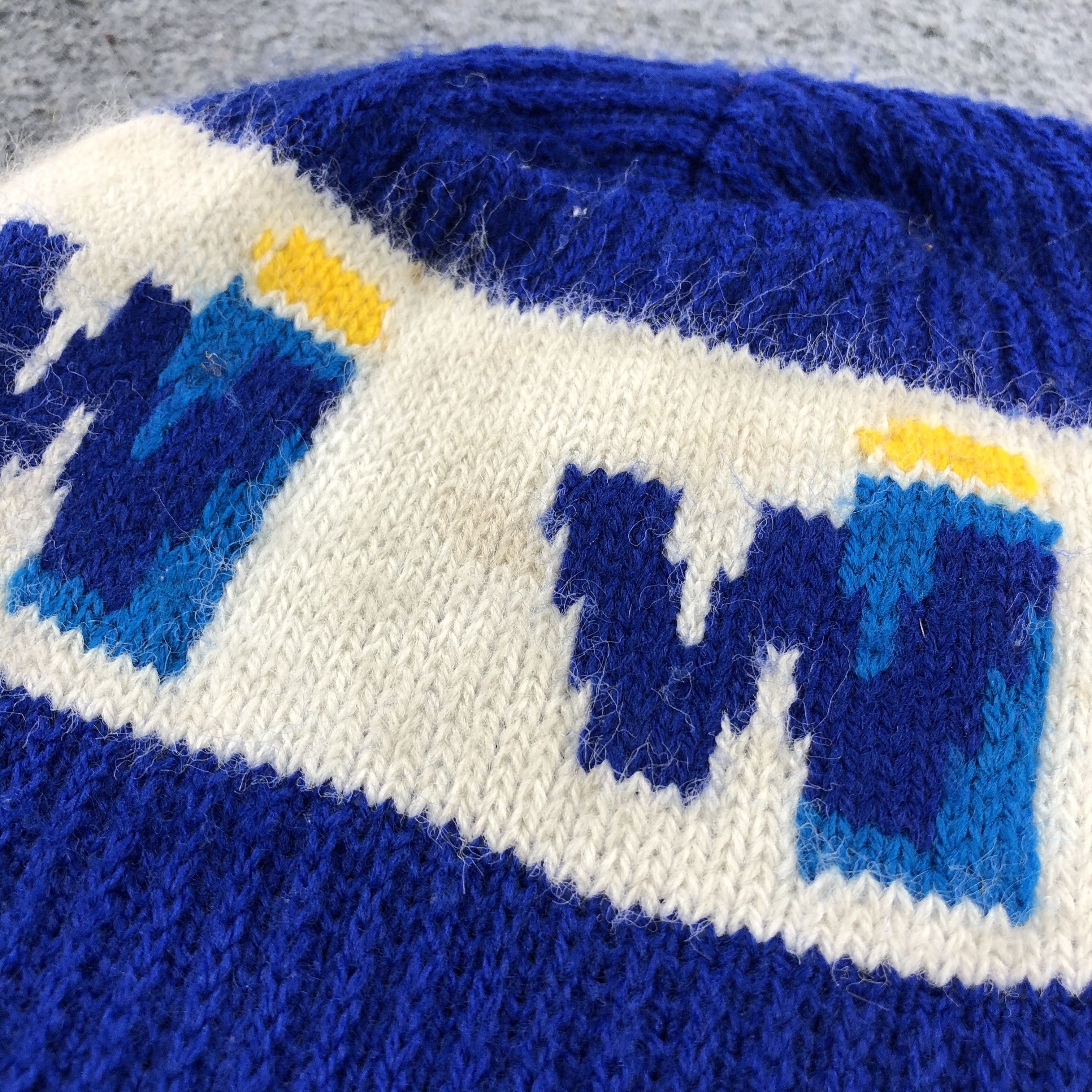 Vintage Walco Blue Beanie Snowcap Snow Hat B495 Size ONE SIZE - 7 Thumbnail