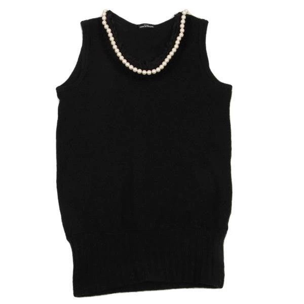 Comme des Garcons Comme Des Garcons Retro black pearl knit top Size S / US 4 / IT 40 - 2 Thumbnail