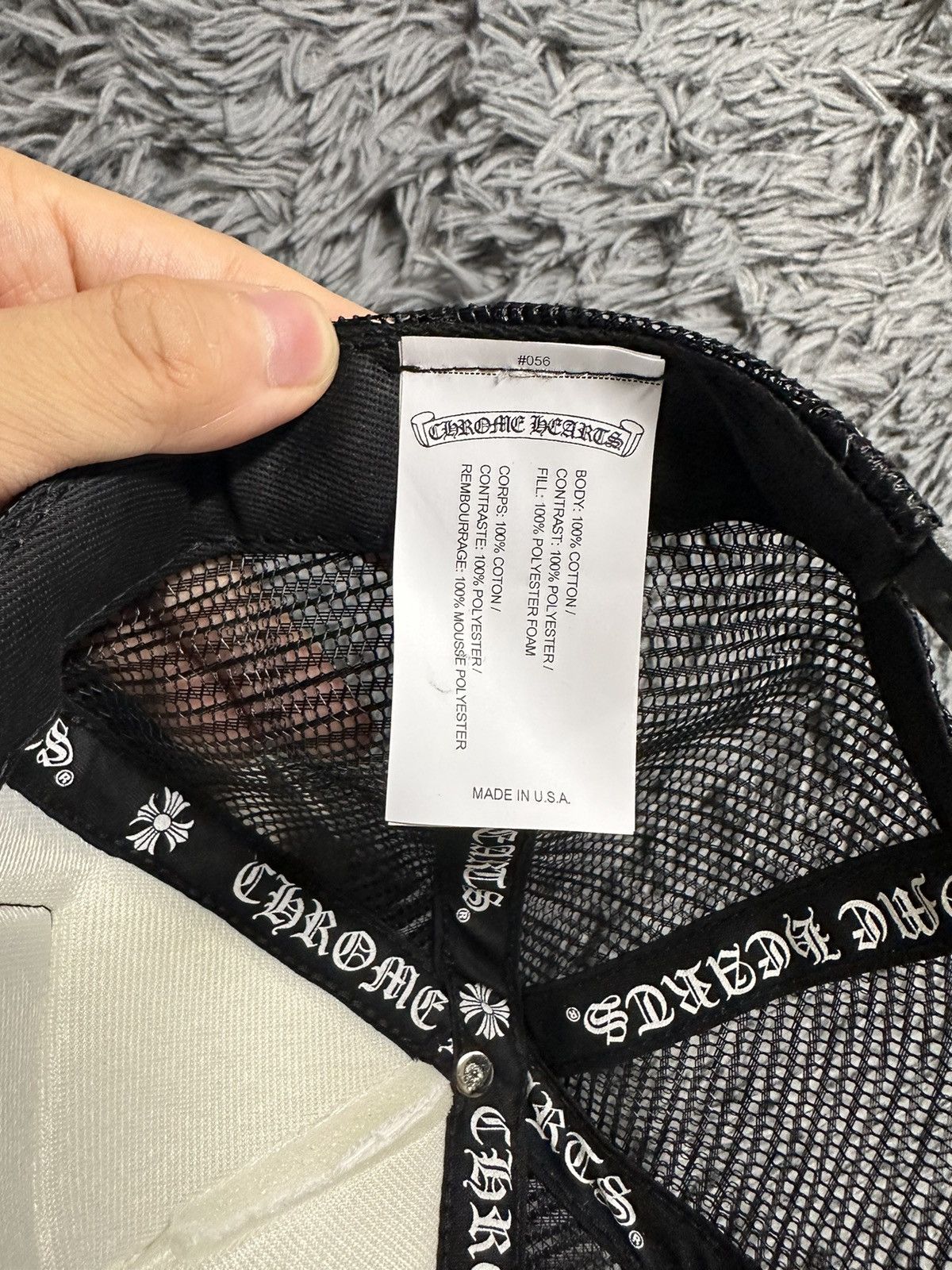 Chrome Hearts Chrome Hearts FUCK Hollywood Trucker Hat White Size ONE SIZE - 4 Thumbnail