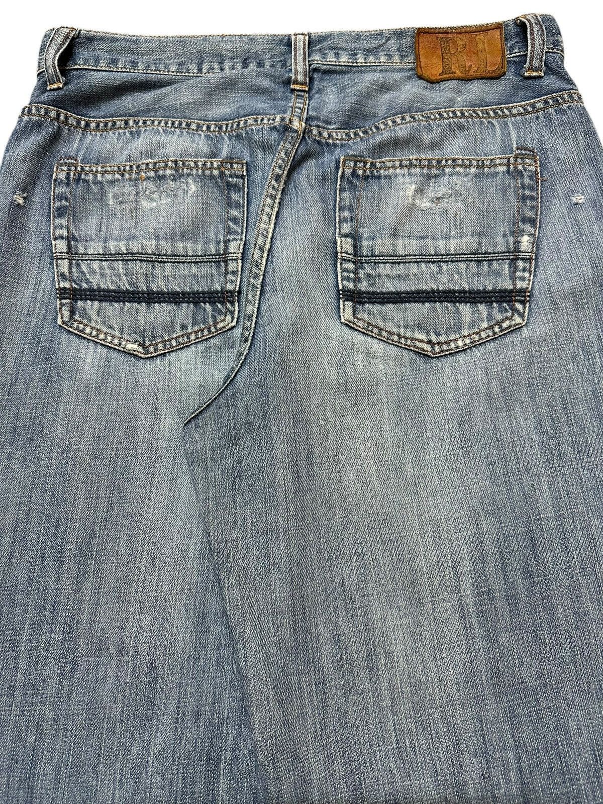 Polo Ralph Lauren Vintage Polo Ralph Lauren Faded Wash Distress Loose Jeans Size US 31 - 6 Thumbnail