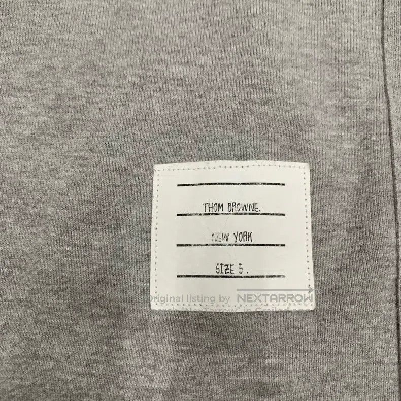 Thom Browne Thom Browne Gray four stripe hoodie Size US XXL / EU 58 / 5 - 4 Thumbnail