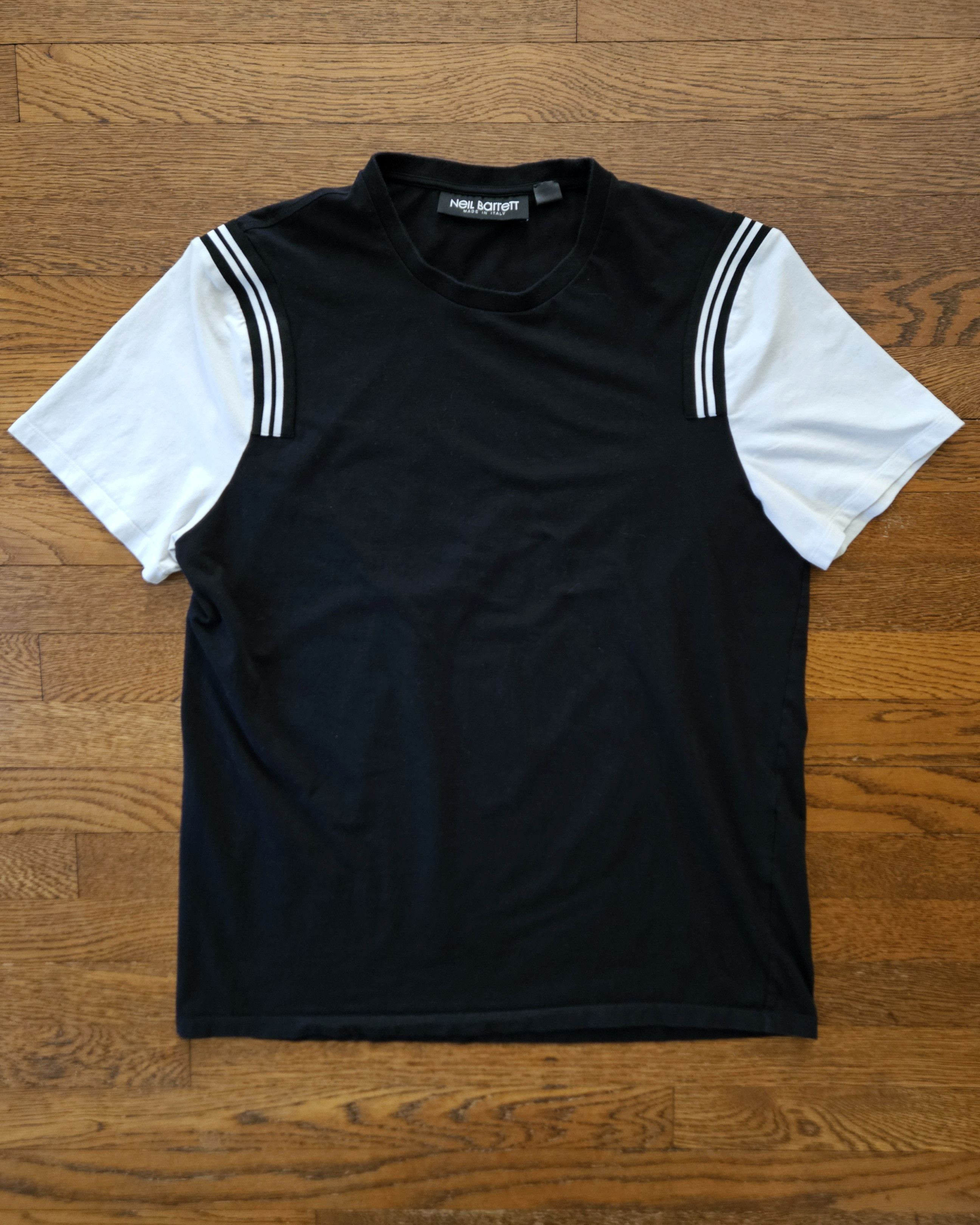 Neil Barrett Neil Barrett Teddy Jacket Striped T Shirt Made in Italy Size US L / EU 52-54 / 3 - 1 Thumbnail