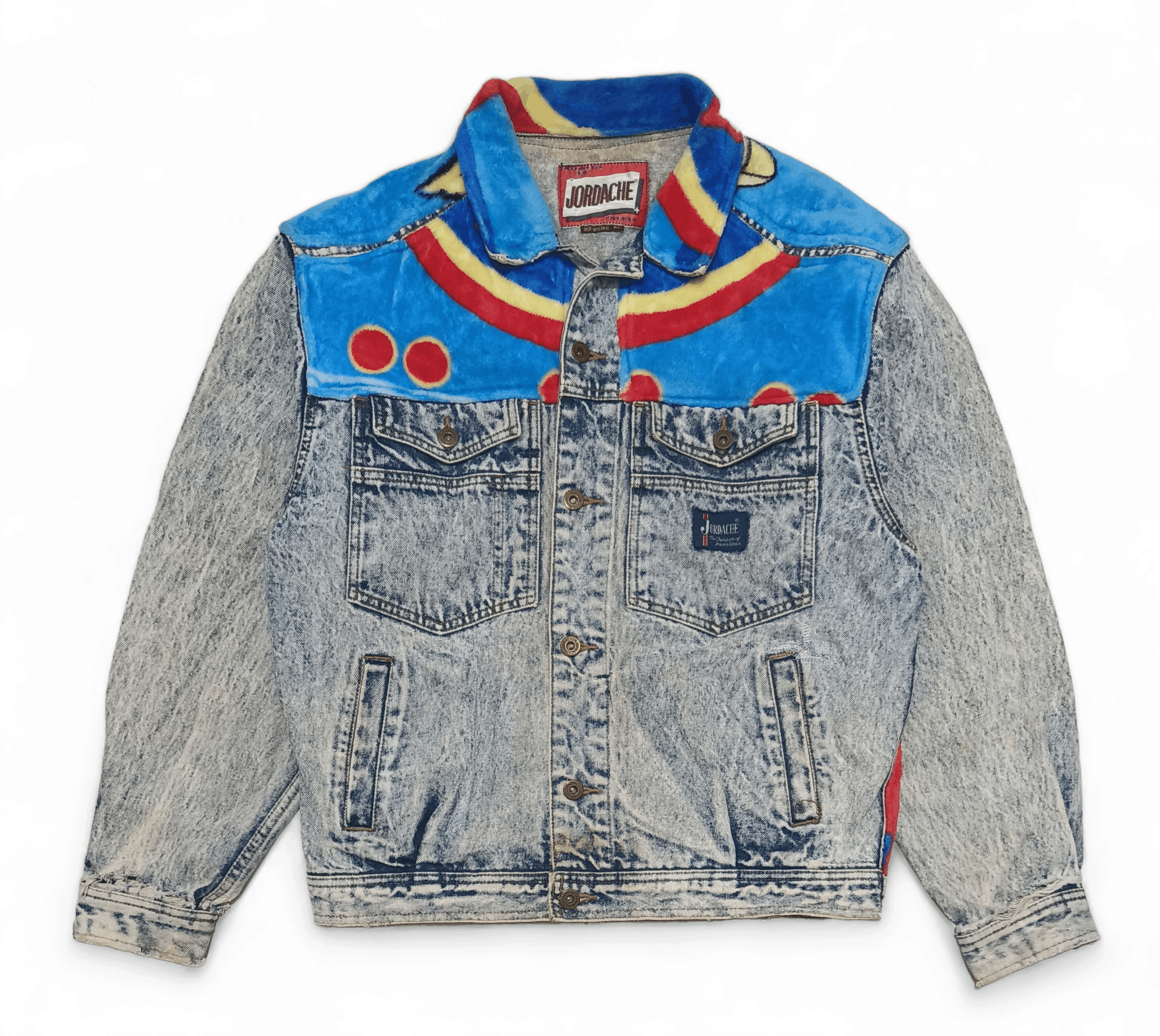 Jordache Vintage Jordache Mickey Minnie Mouse Terry Cloth Jacket Size US L / EU 52-54 / 3 - 4 Thumbnail