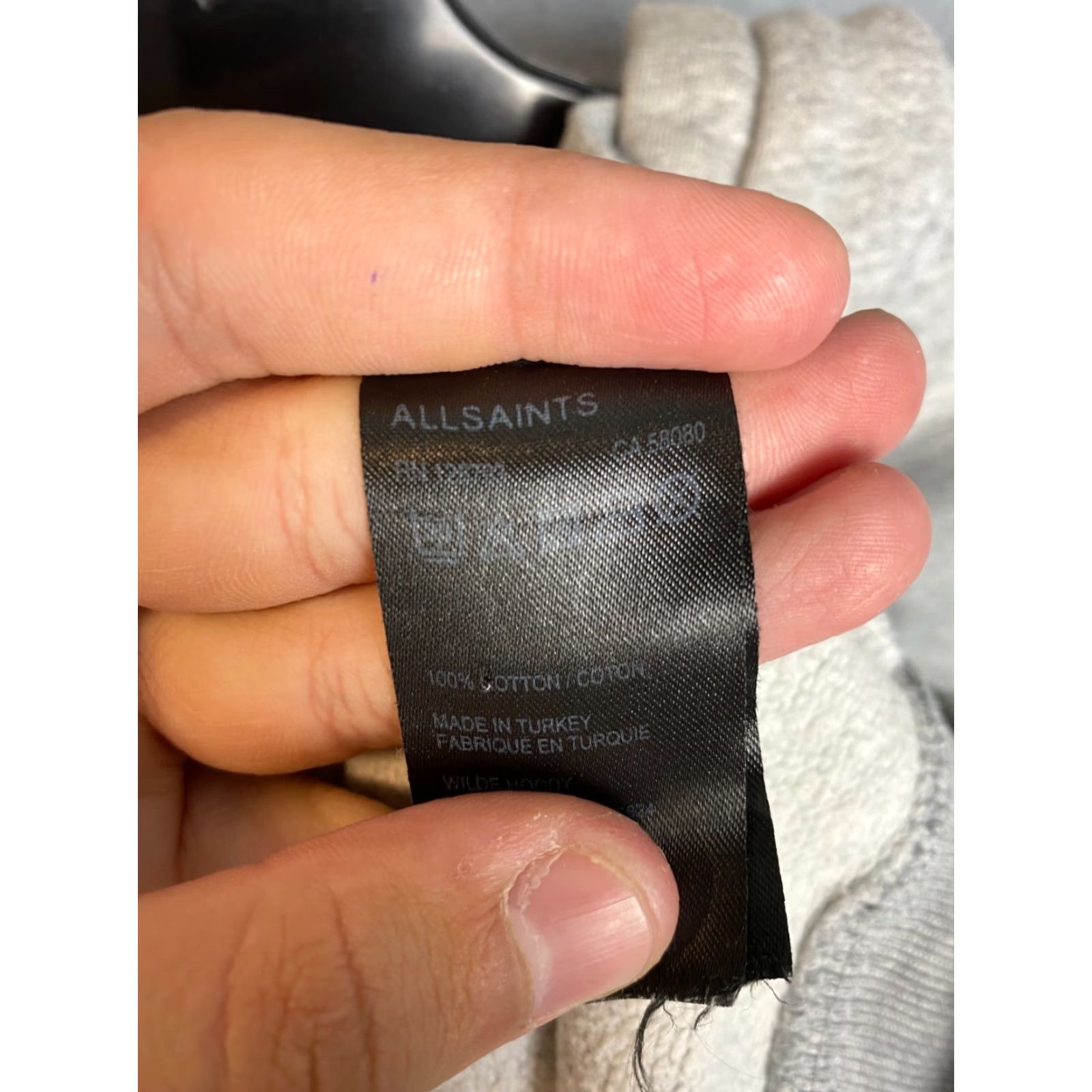 Allsaints Allsaints Vintage Mens Zip Hoodie Size M Gray Full Zip Hoodie Mens Size US M / EU 48-50 / 2 - 5 Thumbnail