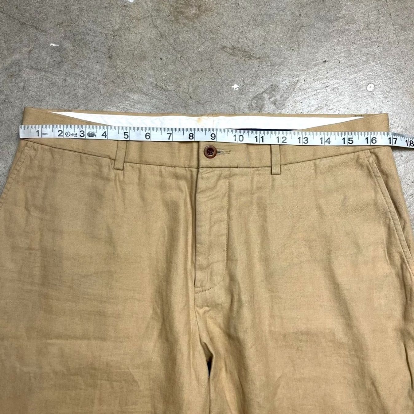 Polo Ralph Lauren VINTAGE Polo Ralph Lauren trousers flat front Linen 34x29 Size US S / EU 44-46 / 1 - 4 Thumbnail