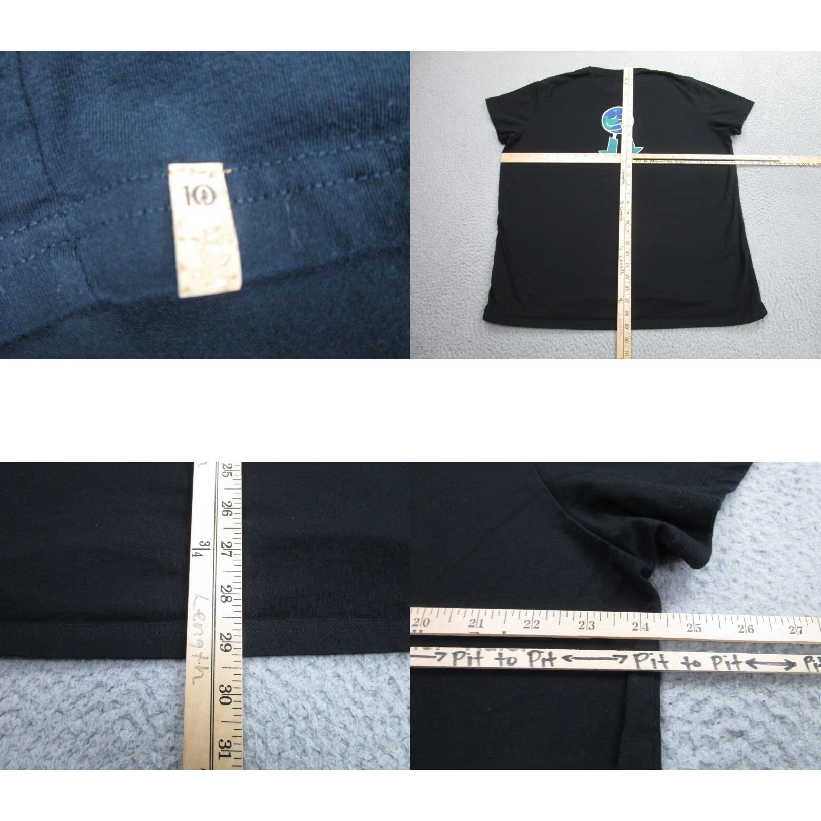 tentree Ten Tree T-Shirt Womens XL Black Organic Cotton Short Sleeve Crew Neck Size XL / US 12-14 / IT 48-50 - 8 Thumbnail