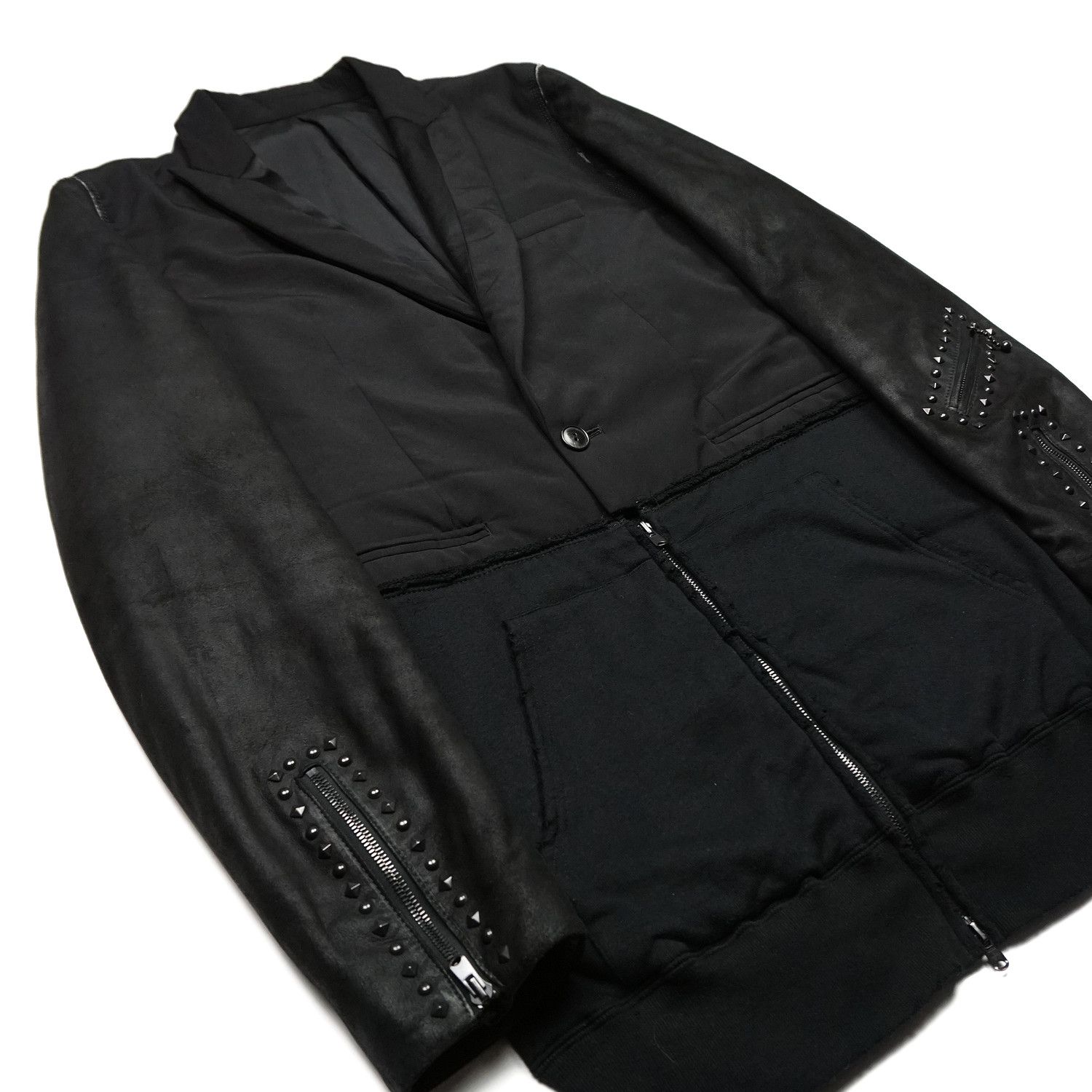 Number (N)ine AW05 "The High Streets" Hybrid Docking Blazer Jacket Size US M / EU 48-50 / 2 - 3 Thumbnail