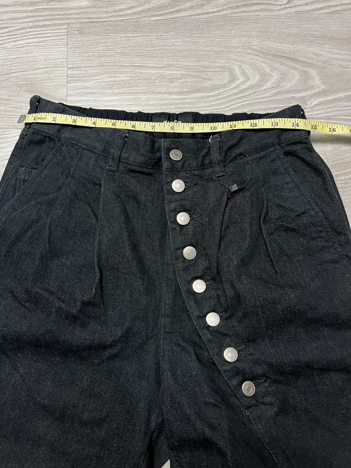 CABANE de ZUCCa × Issey Miyake × Japanese Brand Cabane De Zucca Asymmetrical Multi Button Denim Size US 30 / EU 46 - 9 Thumbnail