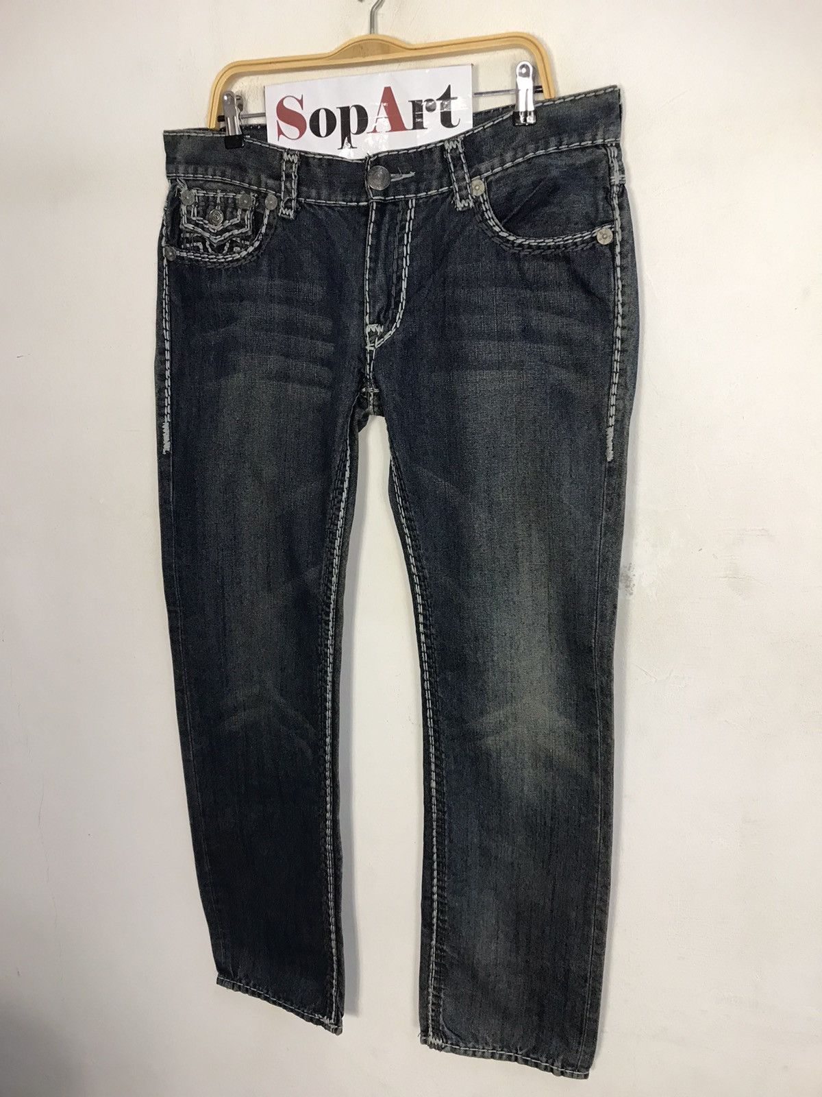 True Religion Vintage True Raligion Made in Usa Denim Jeans Size US 37 - 4 Thumbnail