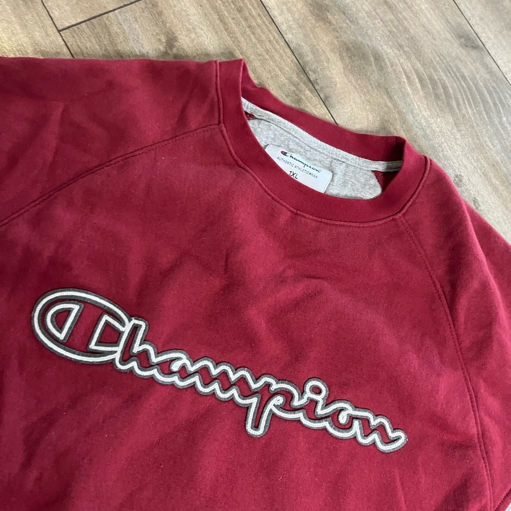 Champion Champion Maroon Athletic Sweatshirt Women 1X Size L / US 10 / IT 46 - 2 Thumbnail