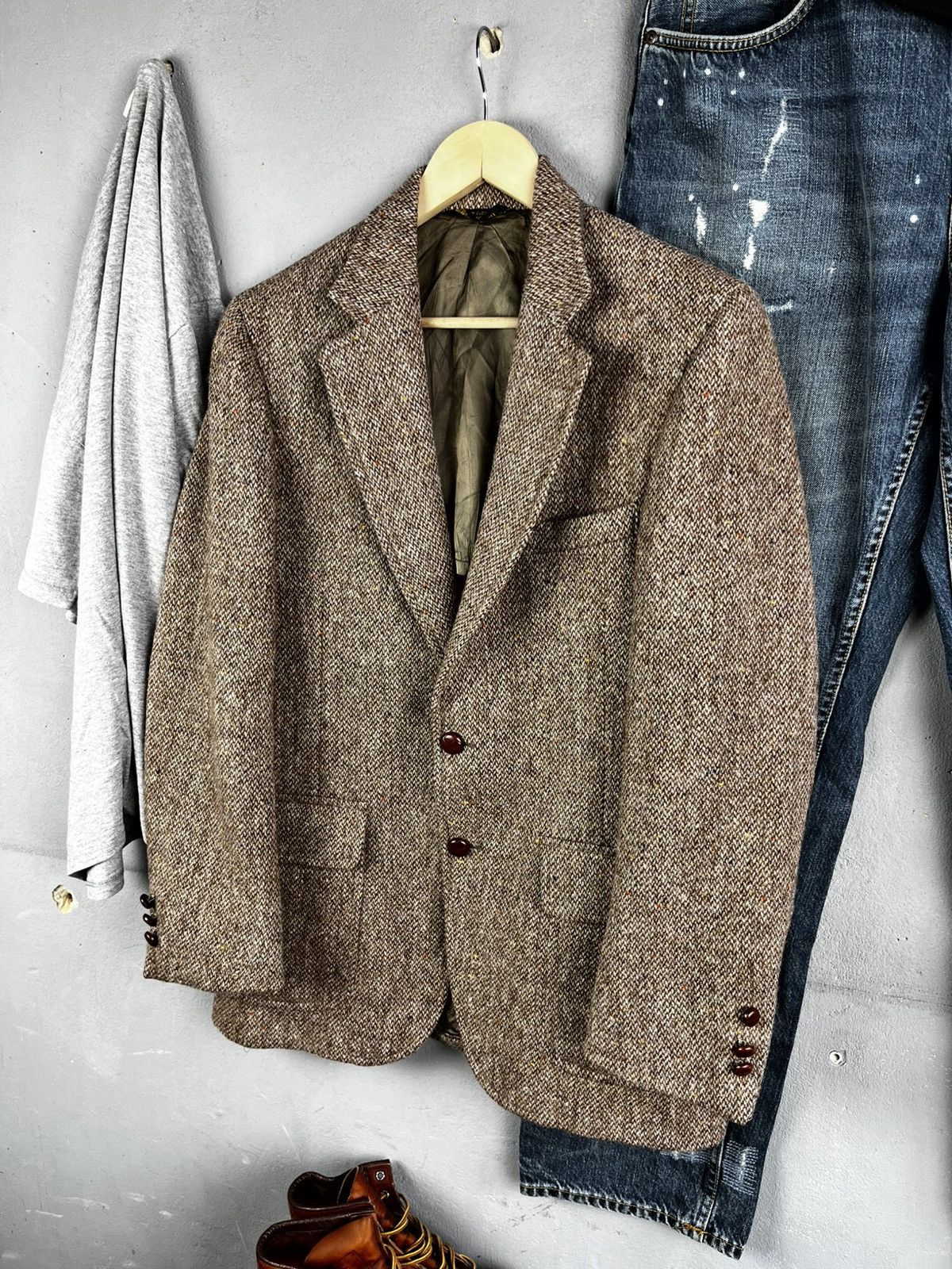 Harris Tweed Harris Tweed vintage Size US M / EU 48-50 / 2 - 2 Thumbnail