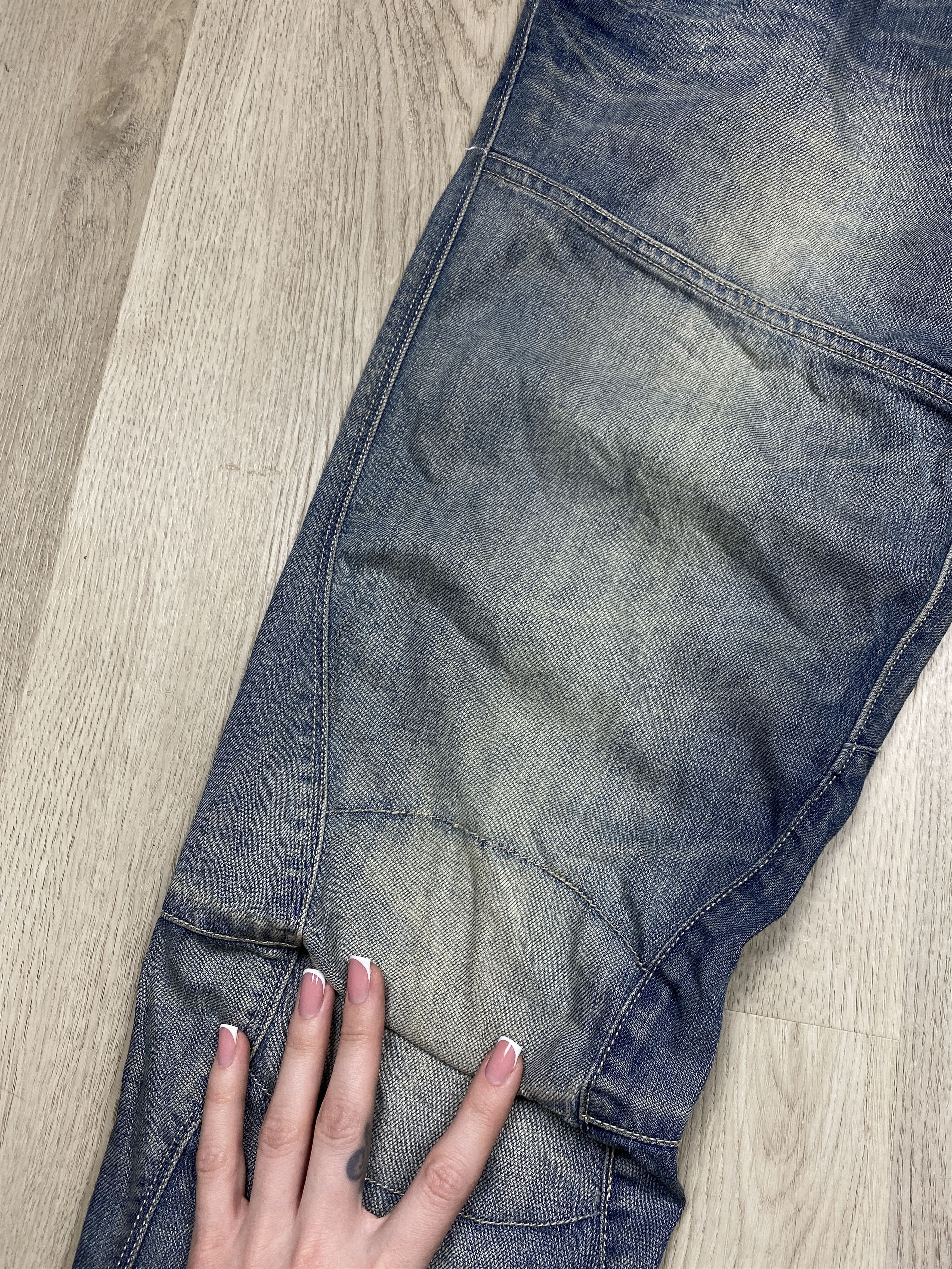 G-Star G Star Raw Mens 3D Tapered Denim Pants Double Knee Y2K Size US 30 / EU 46 - 8 Thumbnail