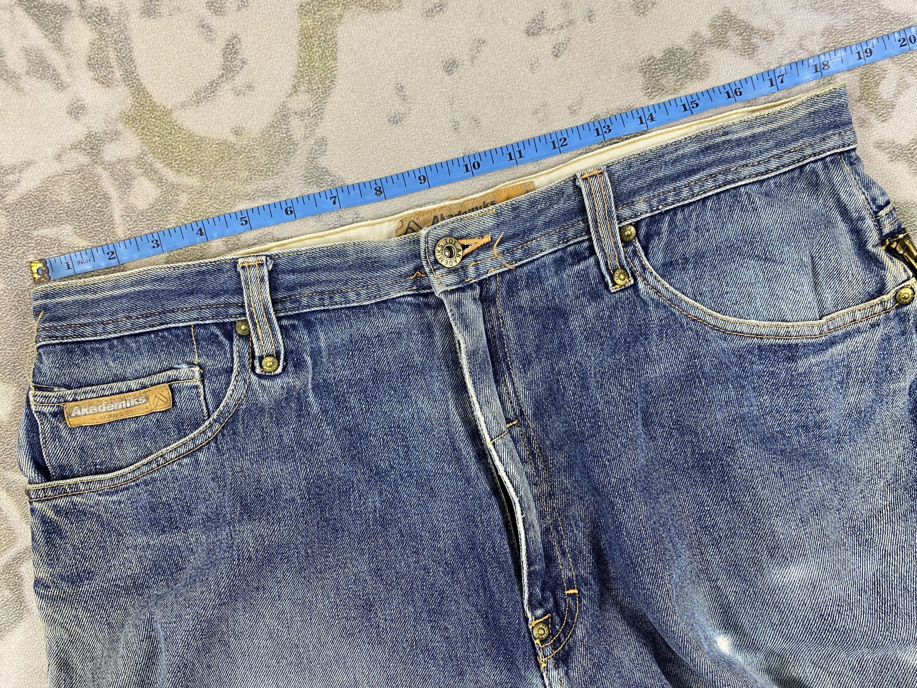 Akademiks Akademiks Distressed Blue Baggy Jeans 36x30 Denim- JN3810 Size US 36 / EU 52 - 5 Thumbnail