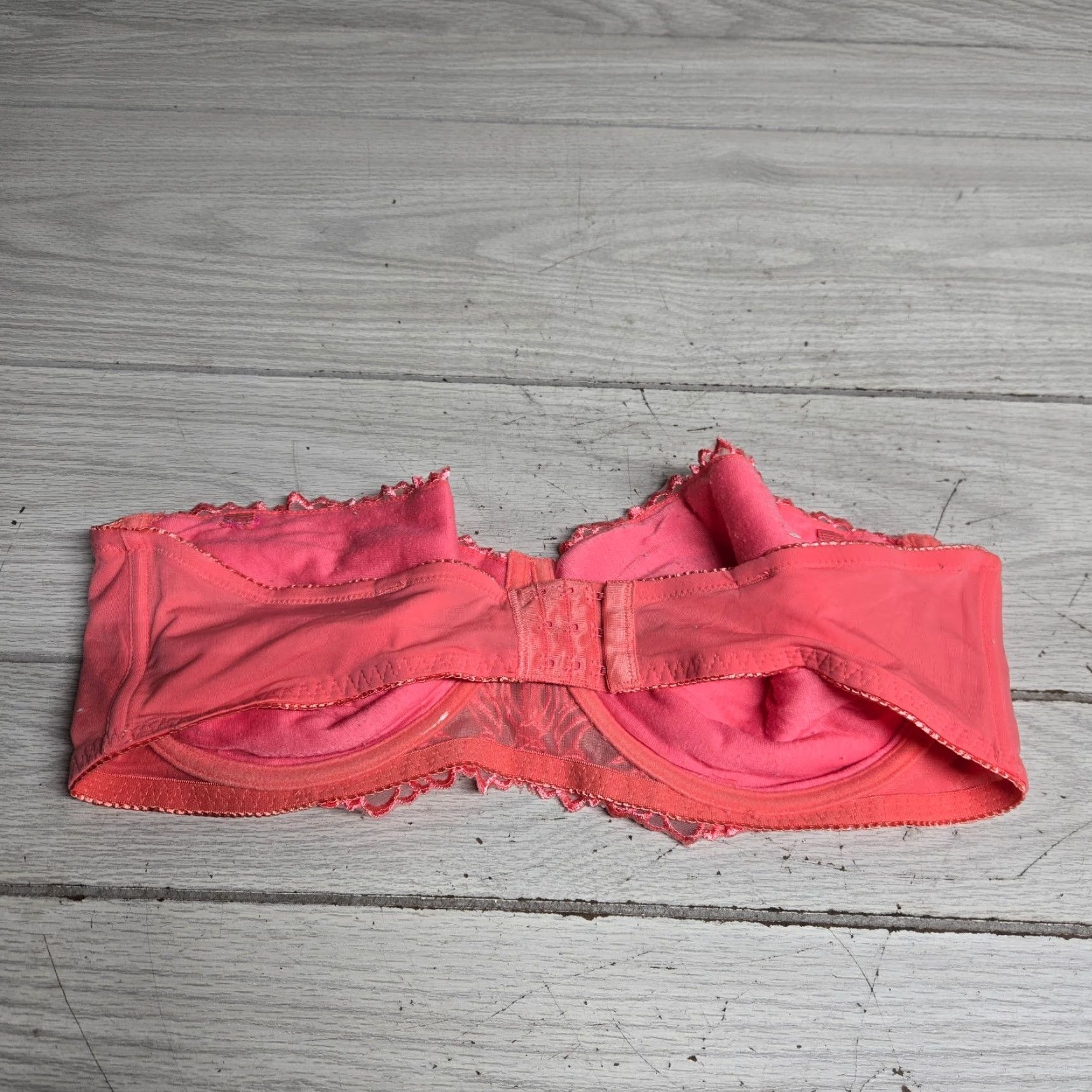 Pinko Q-T Intimates Bra Pink Lace Strapless Underwire Padded Size 44DD Full Coverage Push Up Size ONE SIZE - 3 Thumbnail