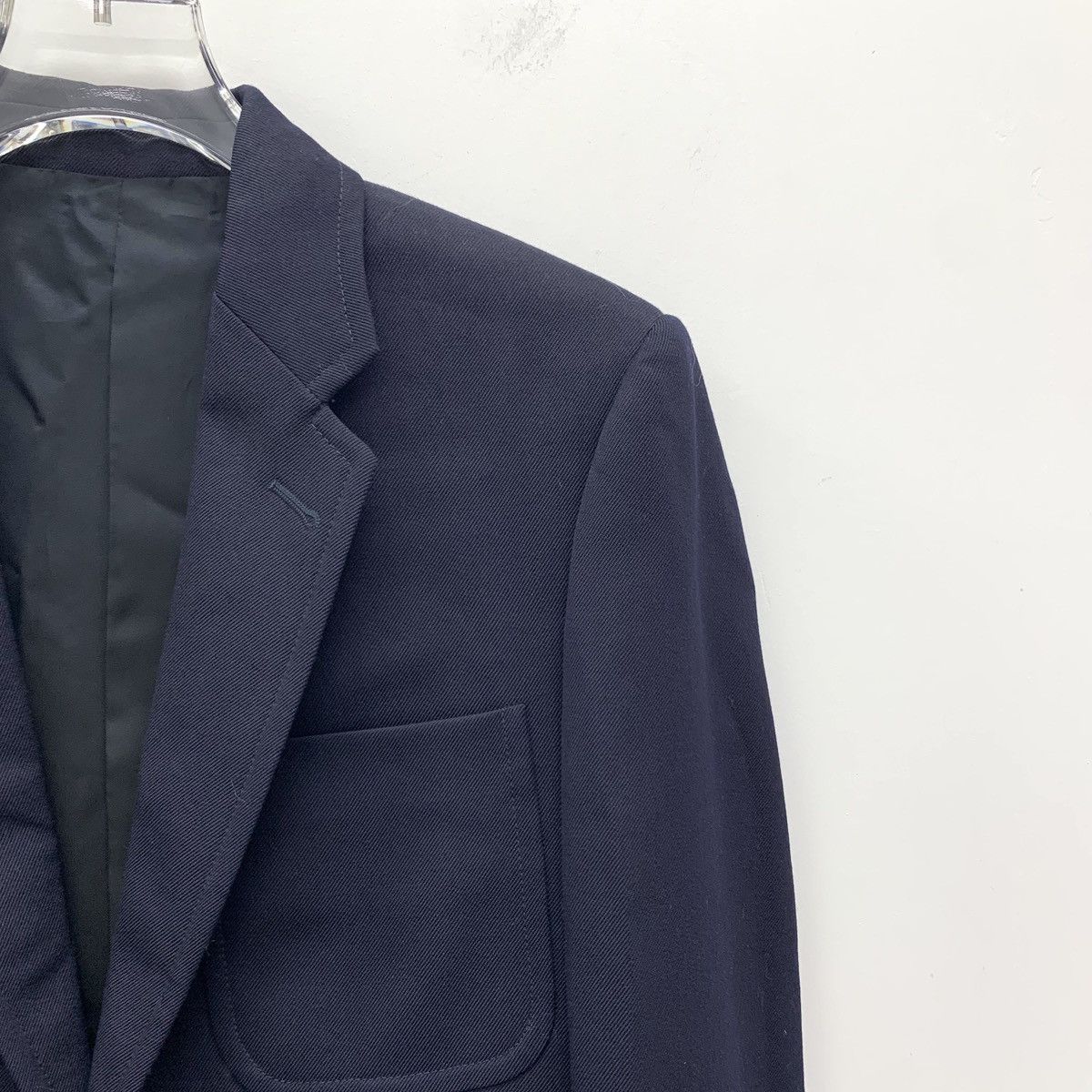 Burberry Celine Dark Blue Wool Long-Sleeved Blazer Size XS / US 0-2 / IT 36-38 - 3 Thumbnail