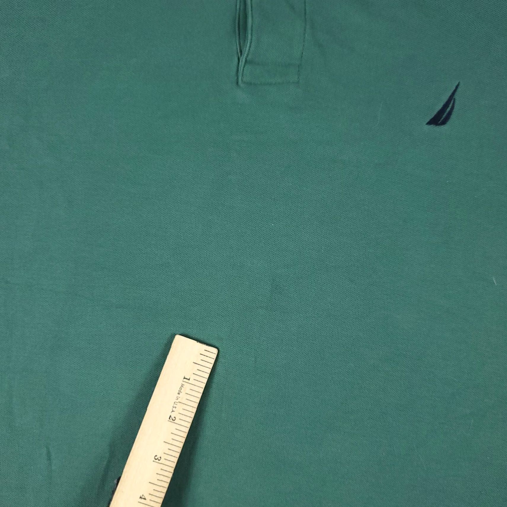Nautica Nautica Polo Shirt Adult Large Green Solid Short Sleeve Casual Mens Size US L / EU 52-54 / 3 - 4 Thumbnail