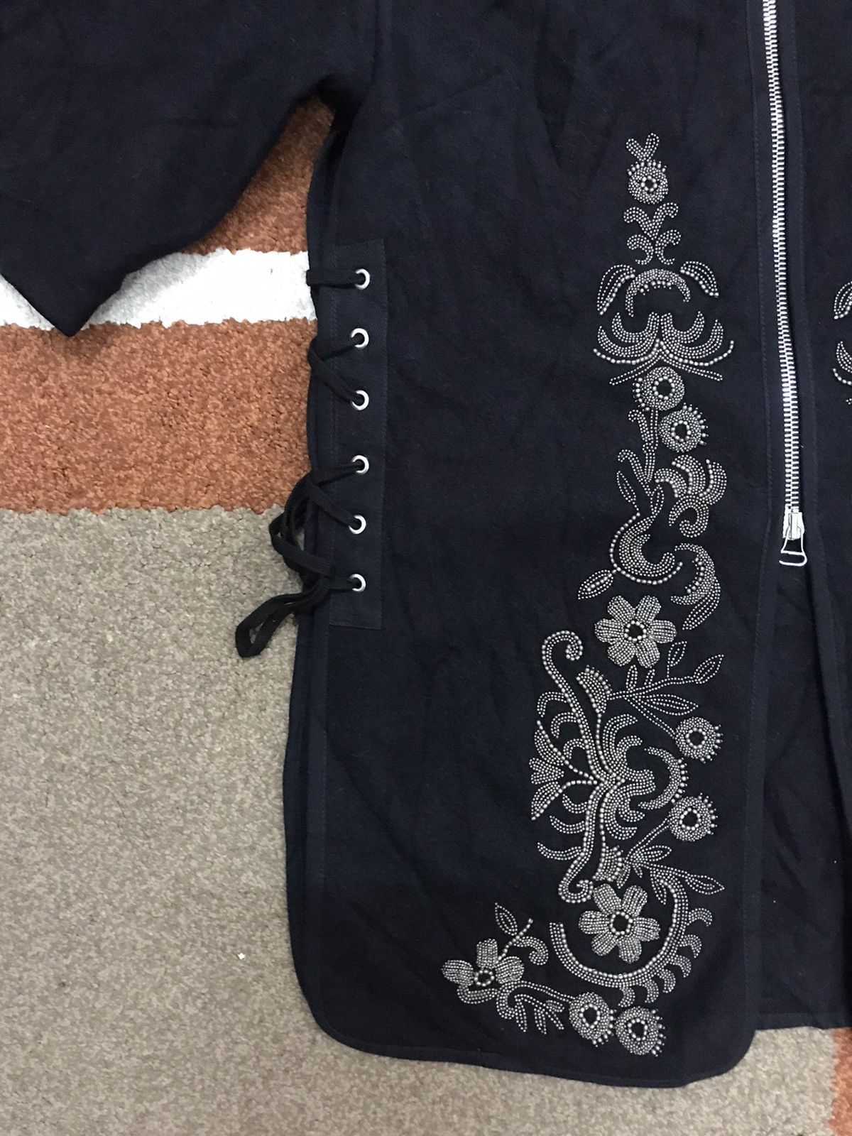 Dries Van Noten Archival DRIES VAN NOTEN STUDDED FLORAL SL Wool Jacket Size XS / US 0-2 / IT 36-38 - 7 Thumbnail