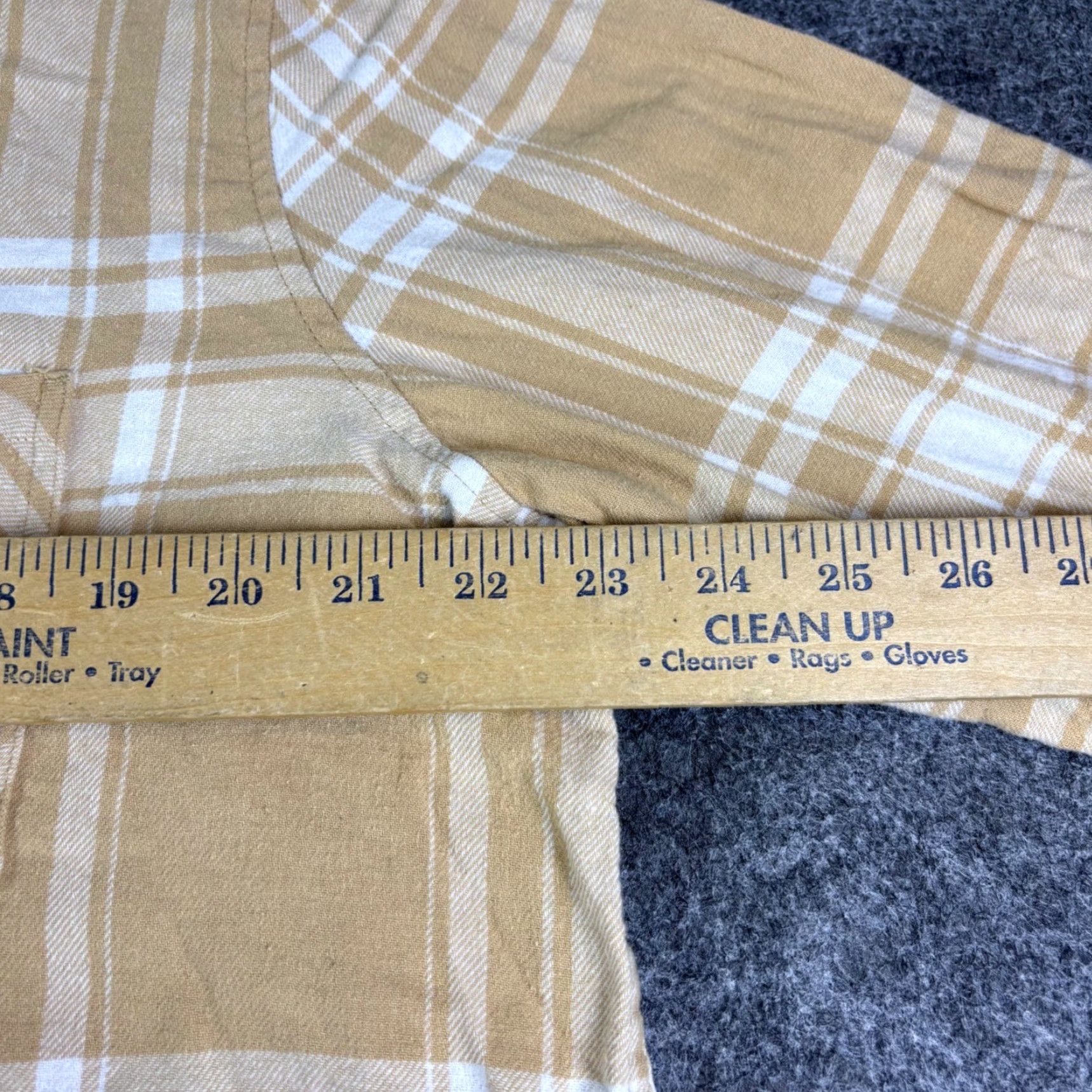 Gap Gap Shirt Plaid Button-Down Long Sleeve Beige White L Womens Vintage? No, Basic Casual 30s Pattern Pocket Button-Up Cotton Be aege Size L / US 10 / IT 46 - 4 Thumbnail