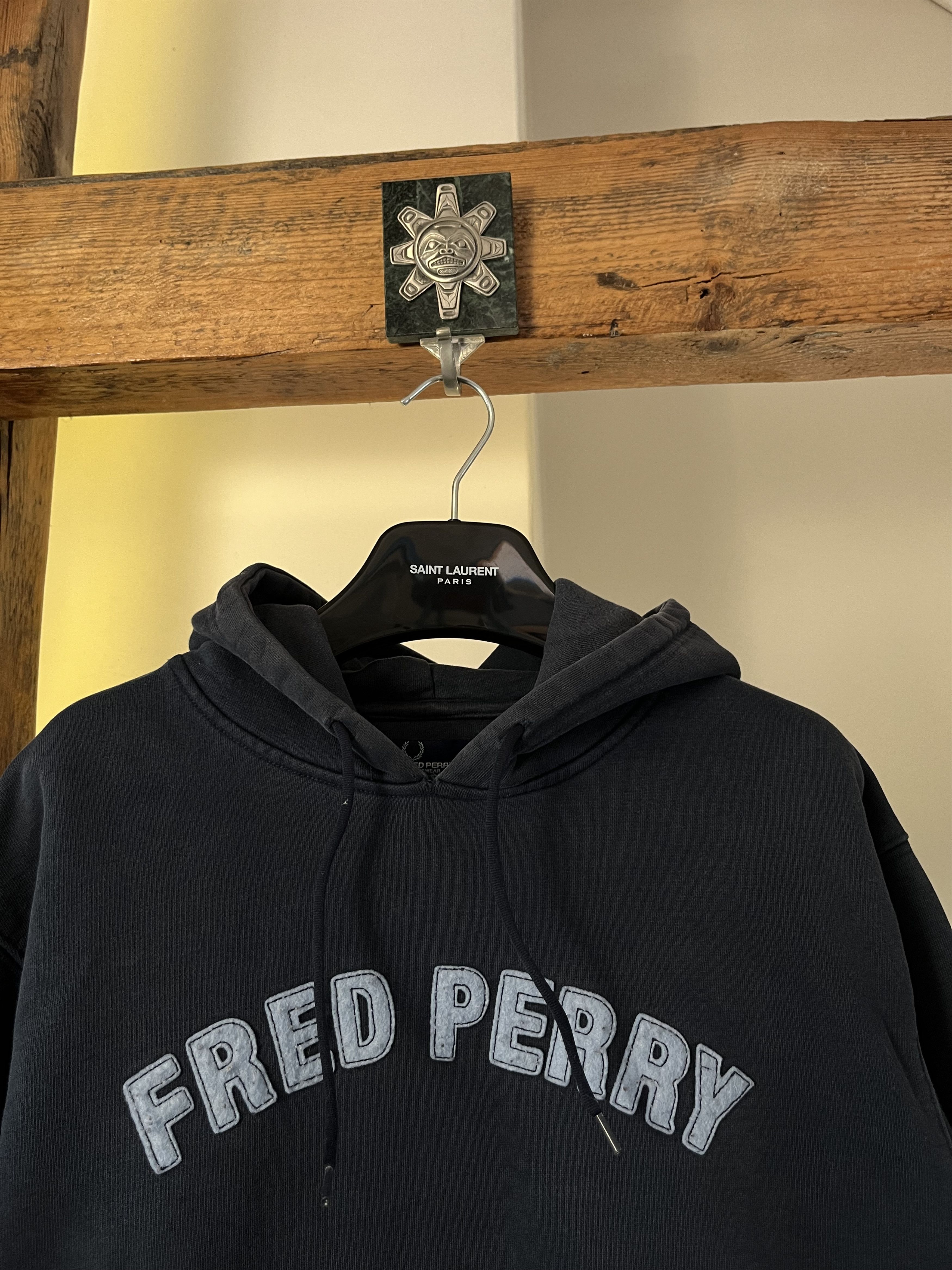 Fred Perry × Vintage Vintage y2k Fred Perry Casual Hoodie Heavy Cotton Size US L / EU 52-54 / 3 - 3 Thumbnail