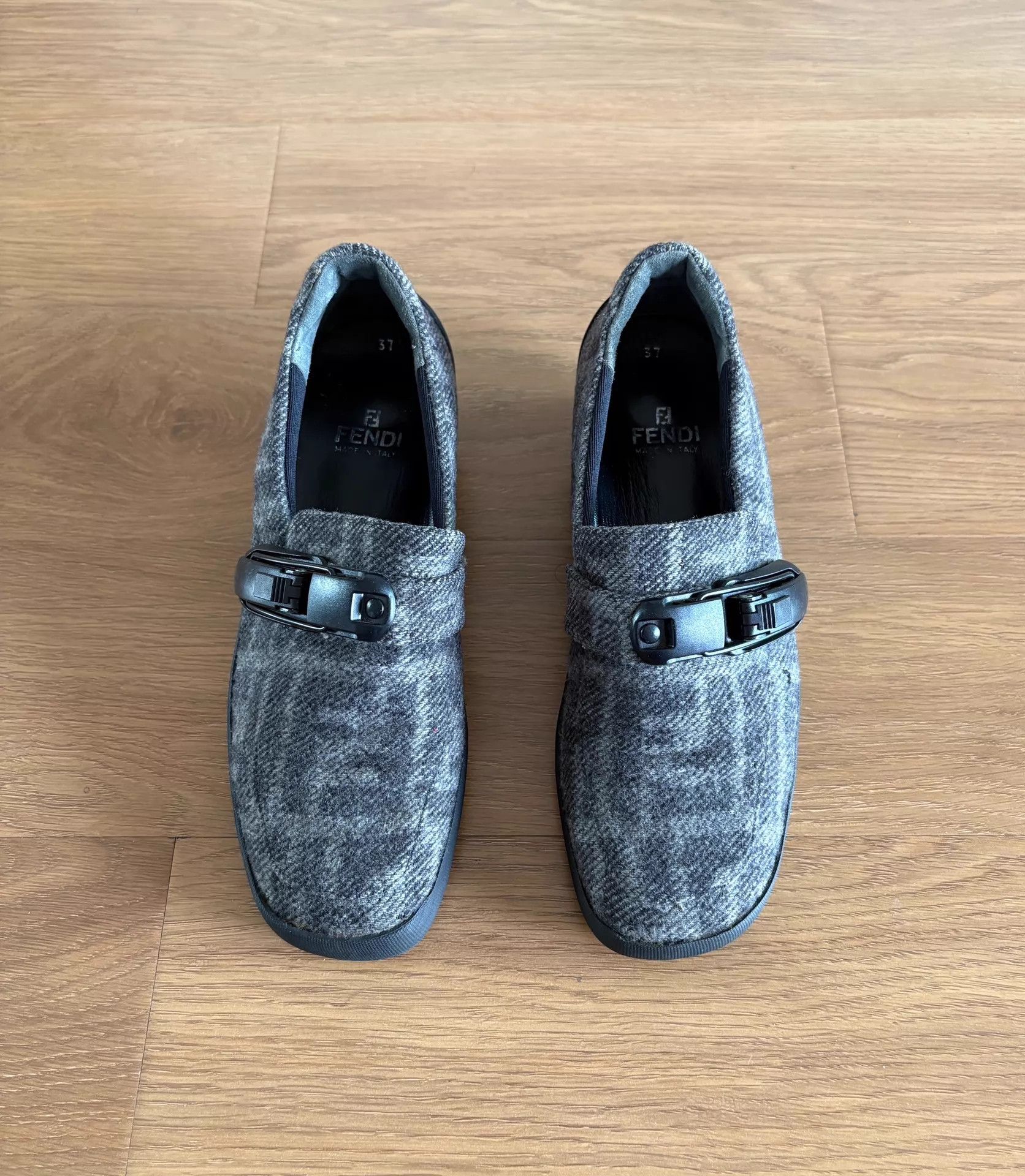 Fendi Fendi x Zucca Functional Buckle Mary Jane Sneakers 37 Size US 6.5 / IT 36.5 - 2 Thumbnail