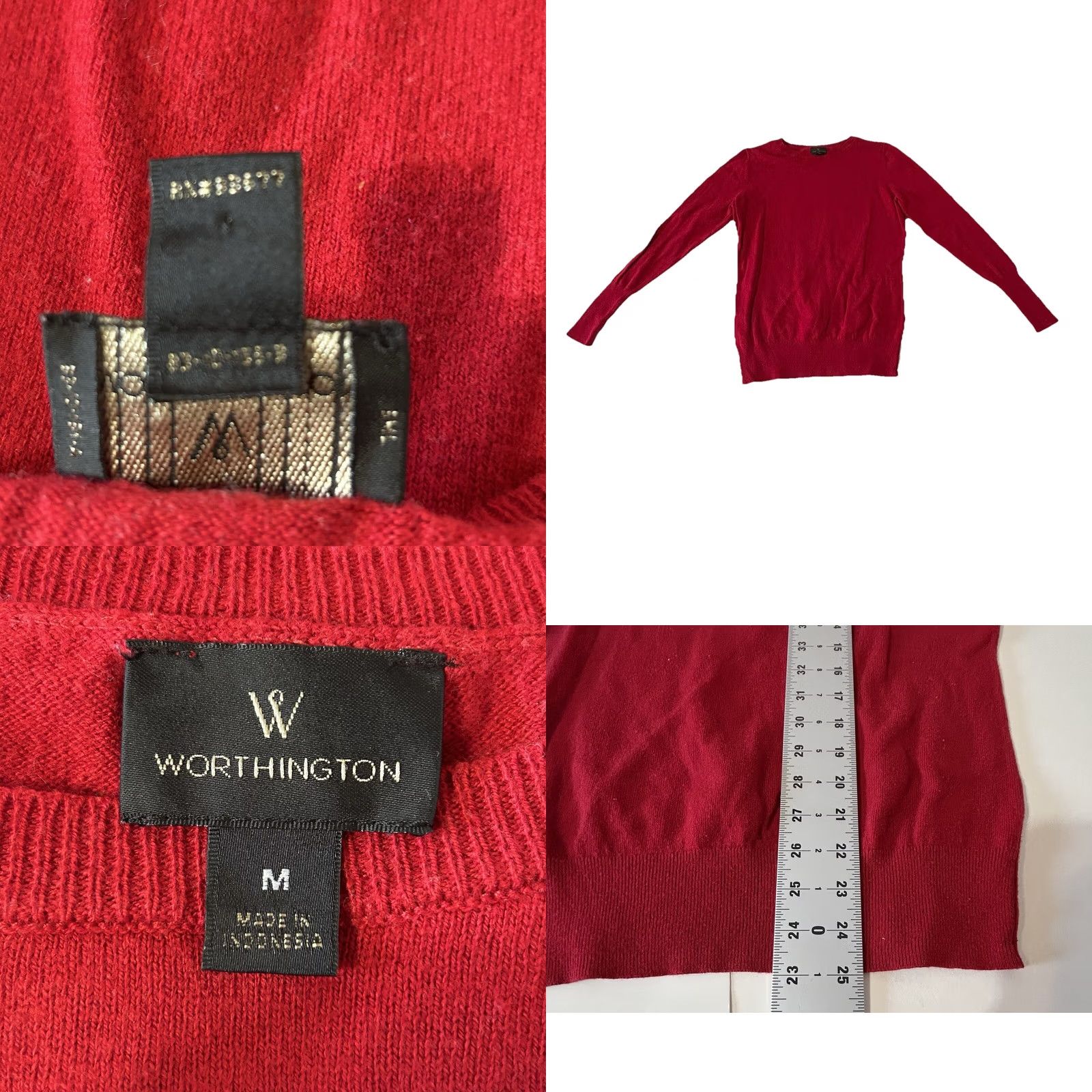 Worthington Worthington Sweaters Shirt Women Medium Multicolor Pullover Crew & V-neck Kn 3pc RN#93677 Holiday Casual/Party/Workwear Size M / US 6-8 / IT 42-44 - 11 Thumbnail
