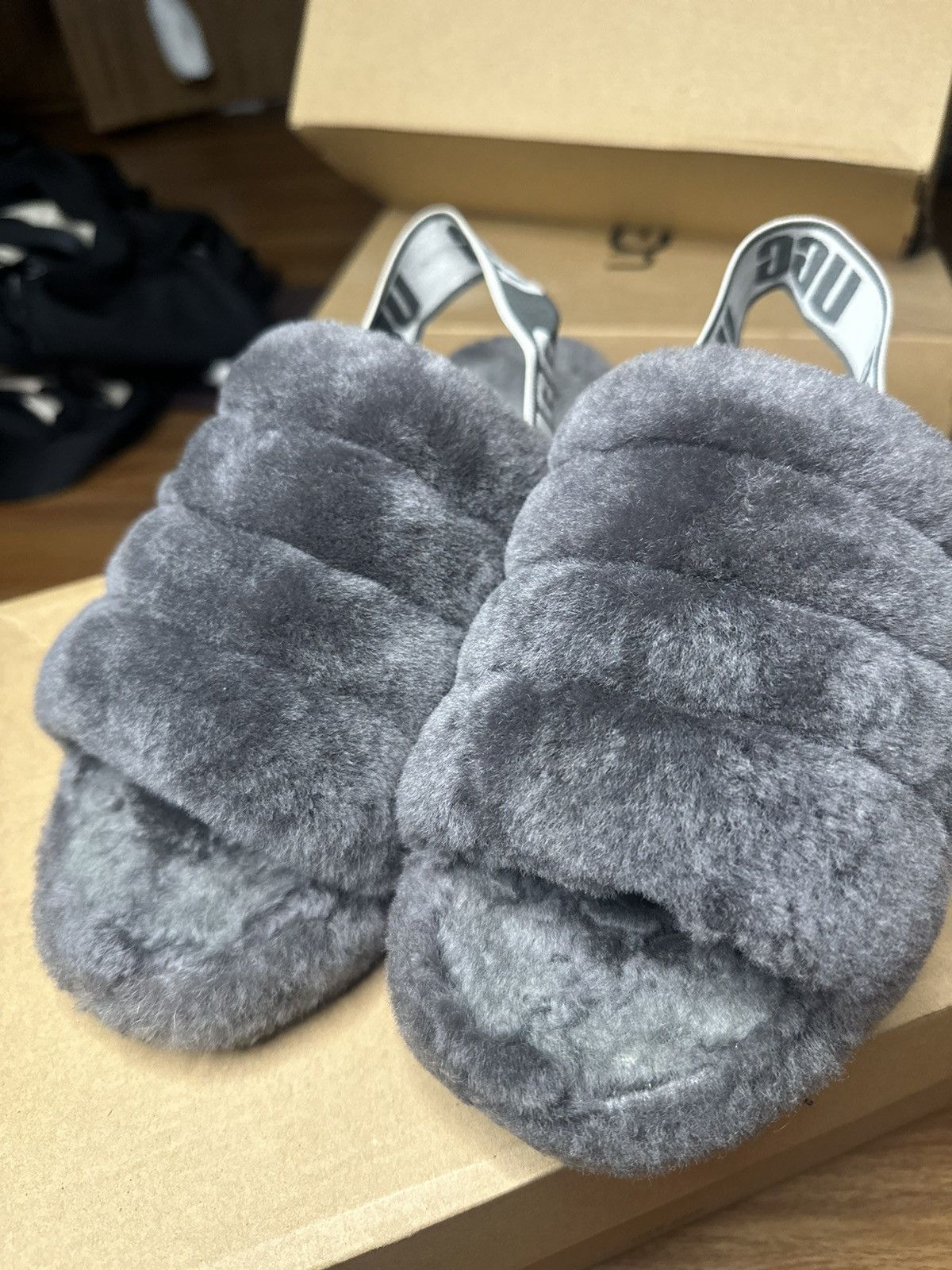 Ugg Grey UGG Slides Size US 8 / IT 38 - 3 Thumbnail