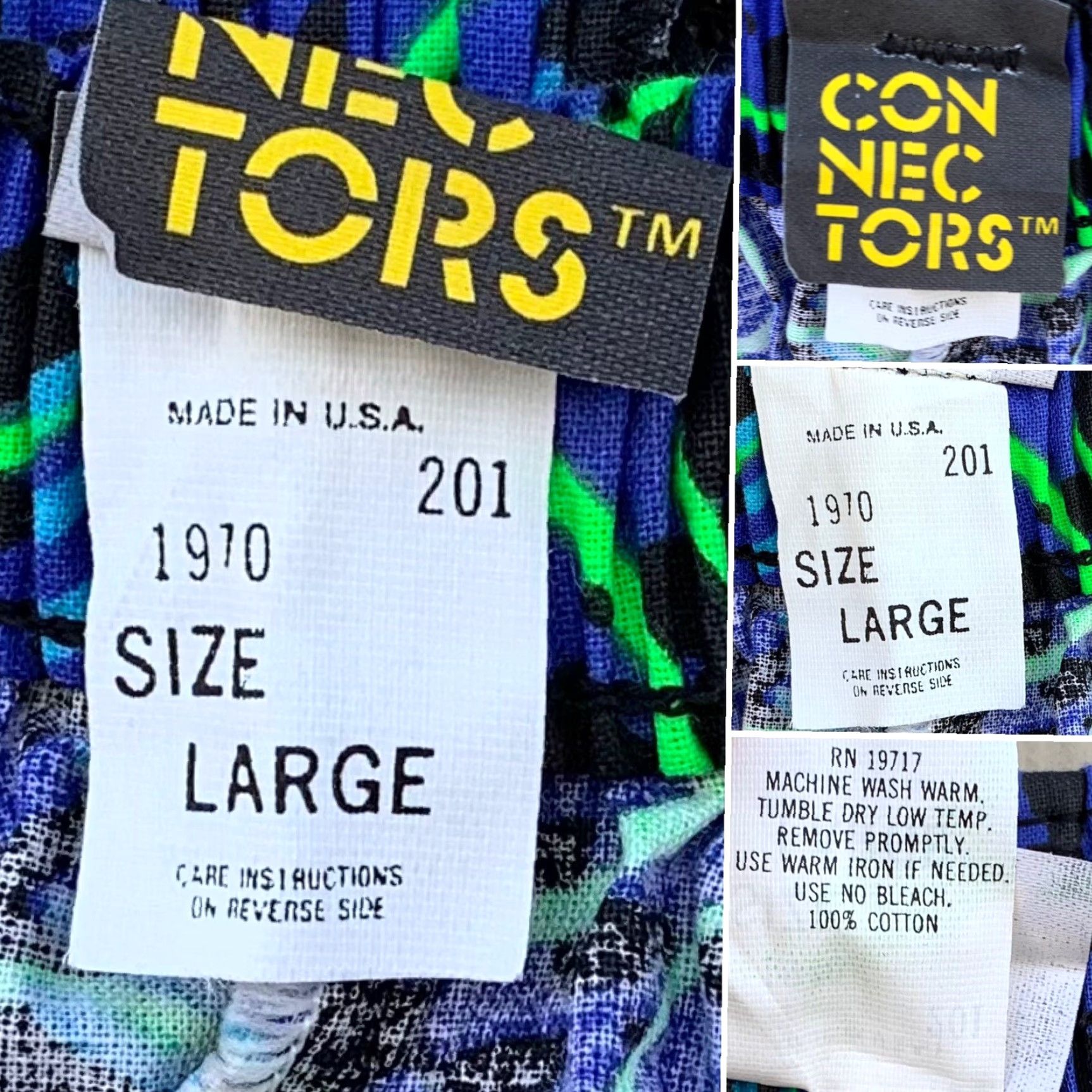 Vintage VINTAGE Connectors Shirt? (invalid) Size 36" / US 14 / IT 50 - 7 Thumbnail