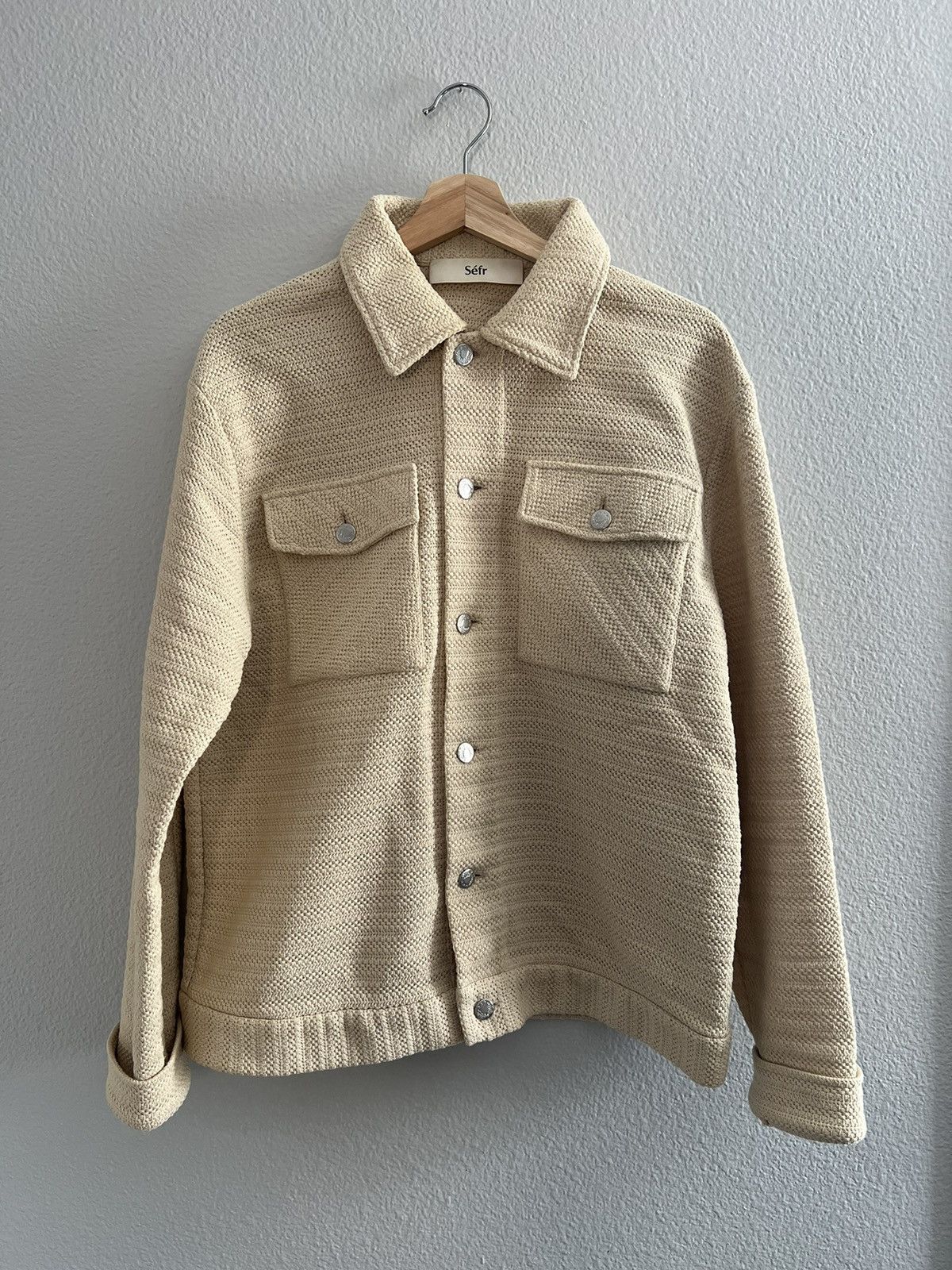 Sefr Séfr Textured Button Up Jacket | Grailed 