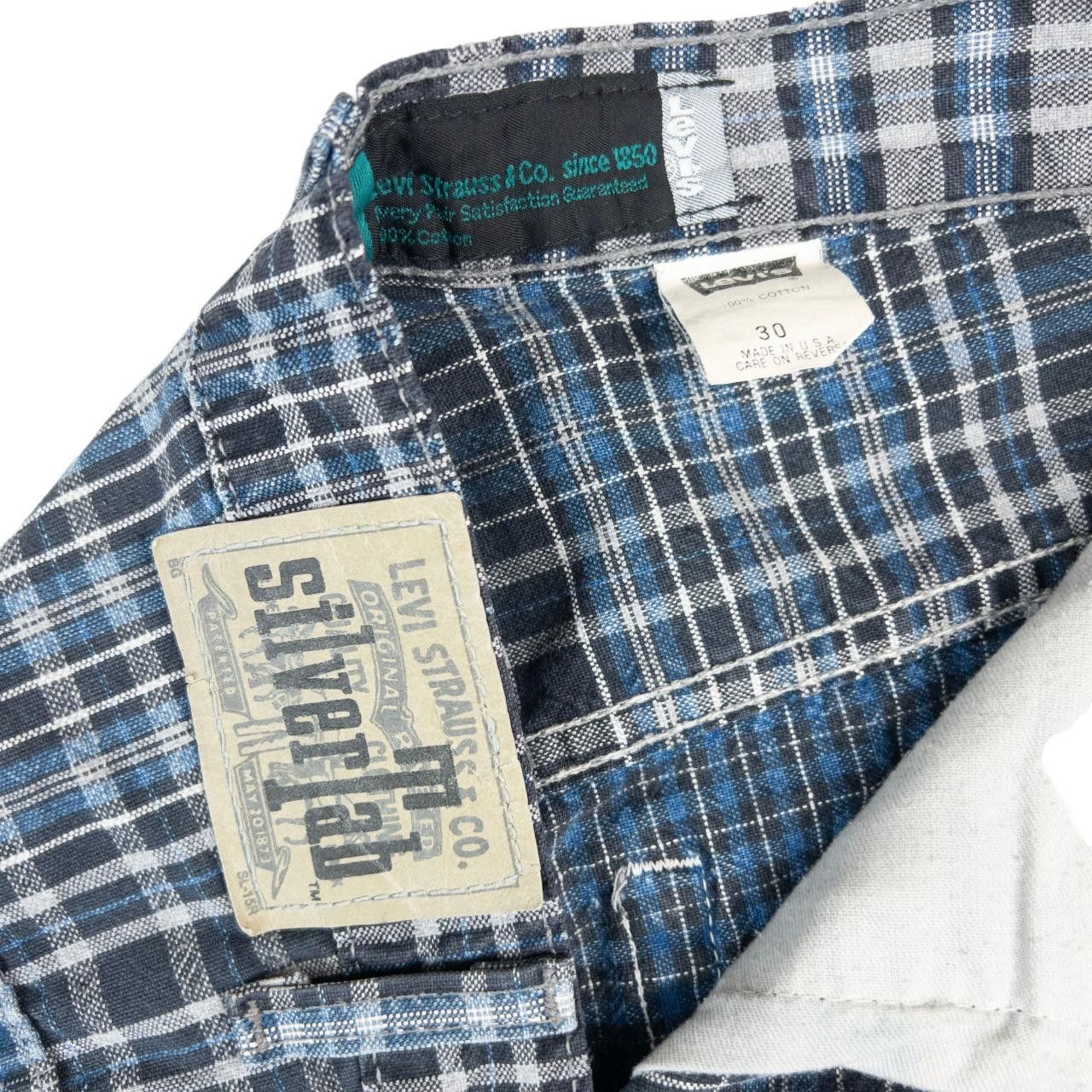 Levi's Vintage Levi's Silver Tab Checkered Shorts Size W30 Size US 30 / EU 46 - 6 Thumbnail