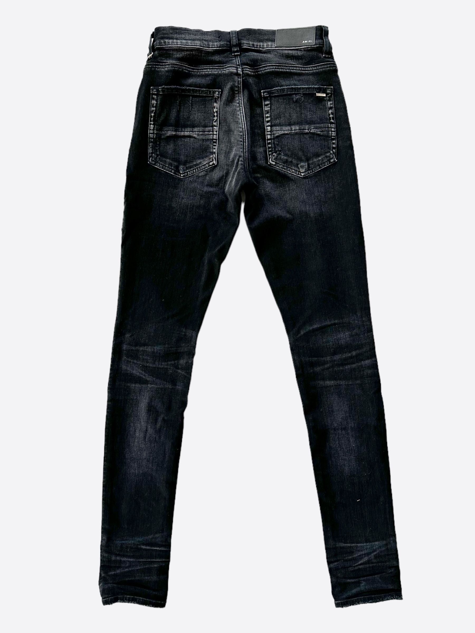 Amiri Amiri Aged Black Camouflage Patch MX1 Jeans Size US 40 / EU 56 - 2 Thumbnail