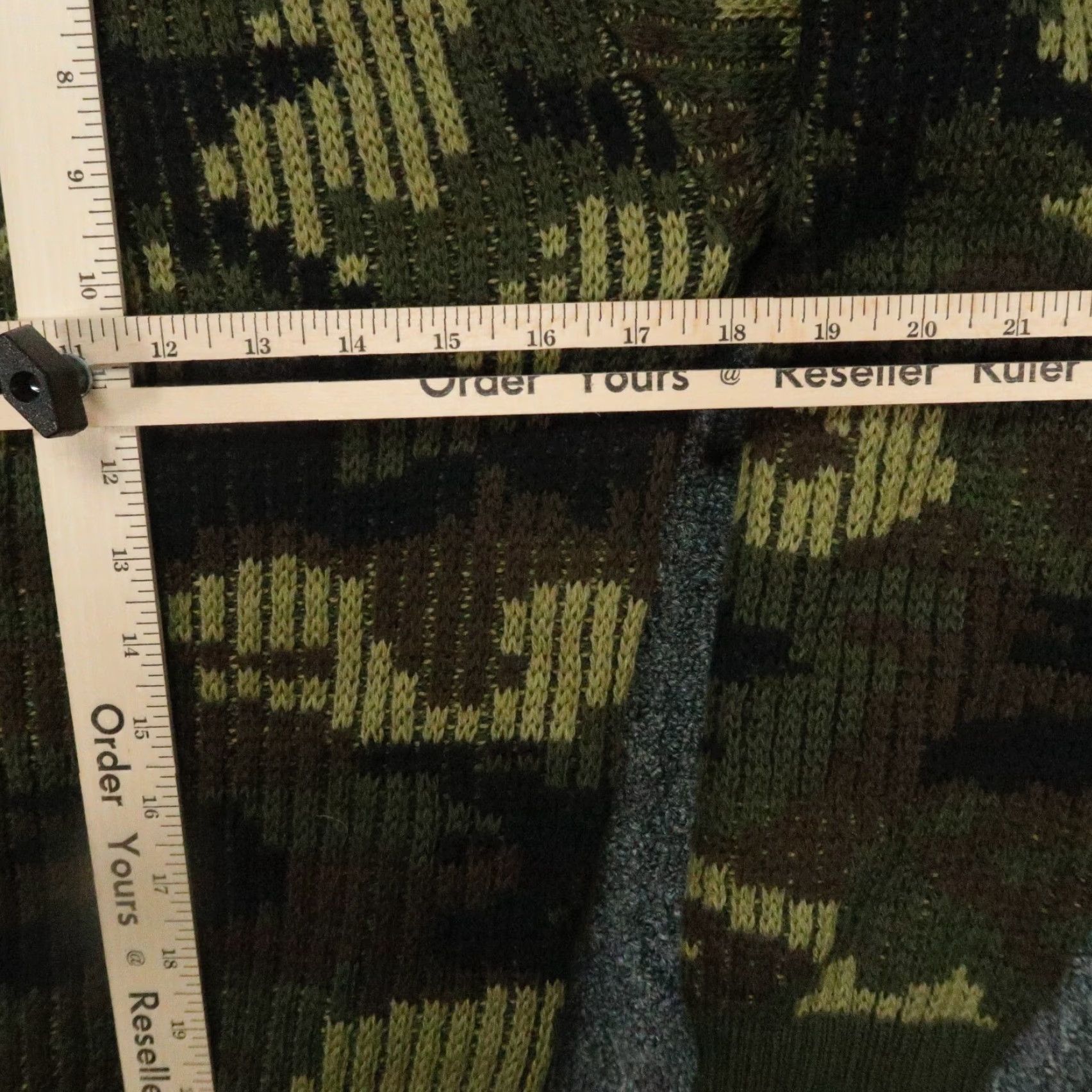Vintage VINTAGE Cabela's Sweater Mens XS Green Wool Lined Windstopper XCR Windshear Camouflage Pullover Knit Long Sleeve Regular Sweatshirt Mens Size US XS / EU 42 / 0 - 6 Thumbnail