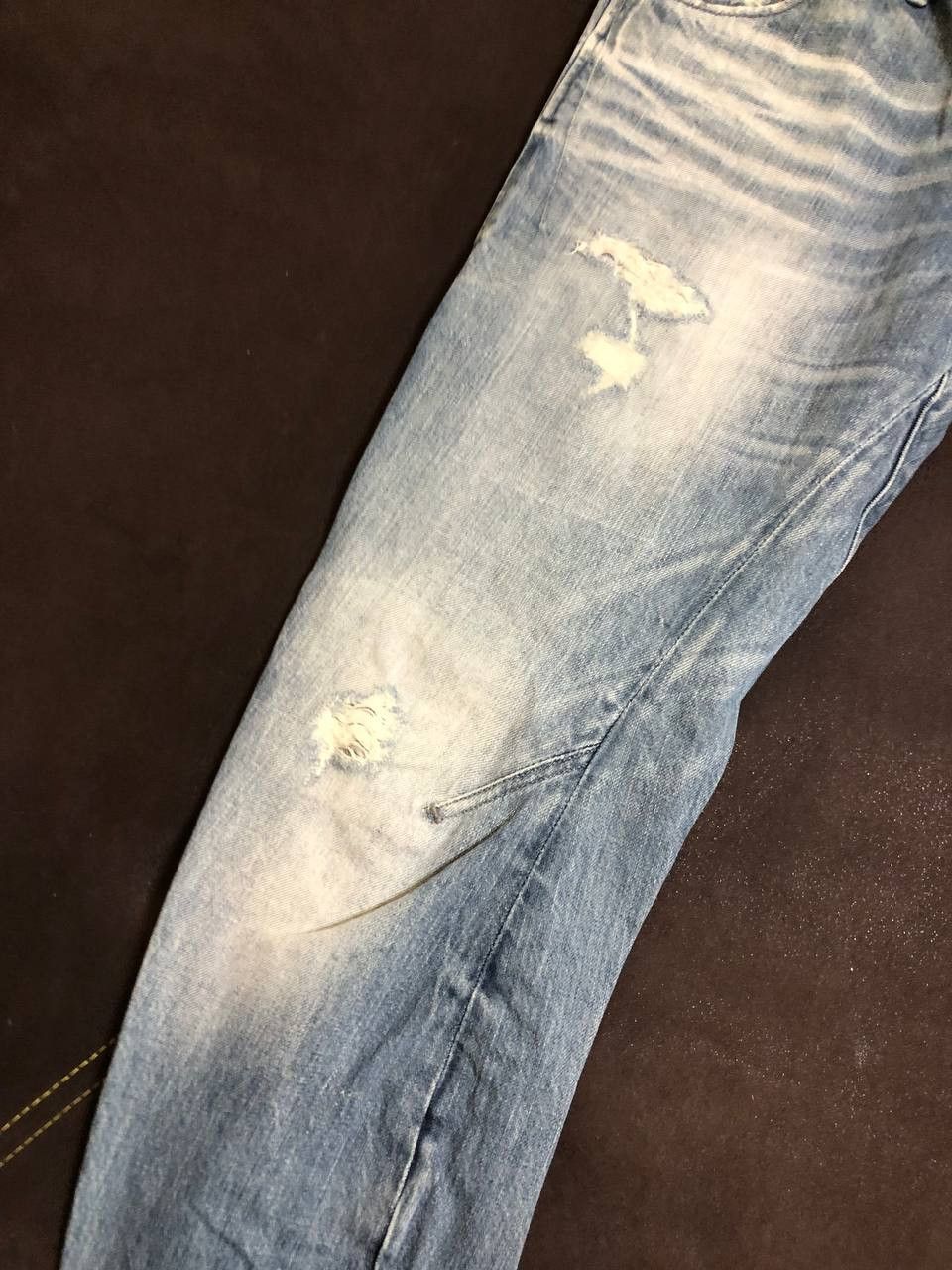 G-Star G-Star Raw Jeans Mens 3D Slim Button Fly Moto Denim Size US 29 - 9 Thumbnail