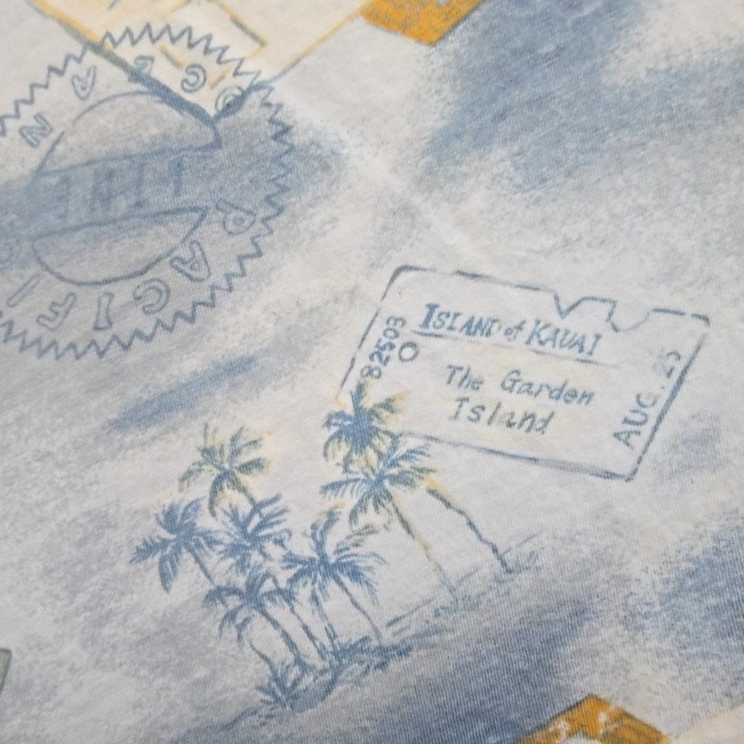Puritan Vintage Hawaiian Travel Polo Aloha Kauai Blue M Tropical Size US M / EU 48-50 / 2 - 6 Thumbnail